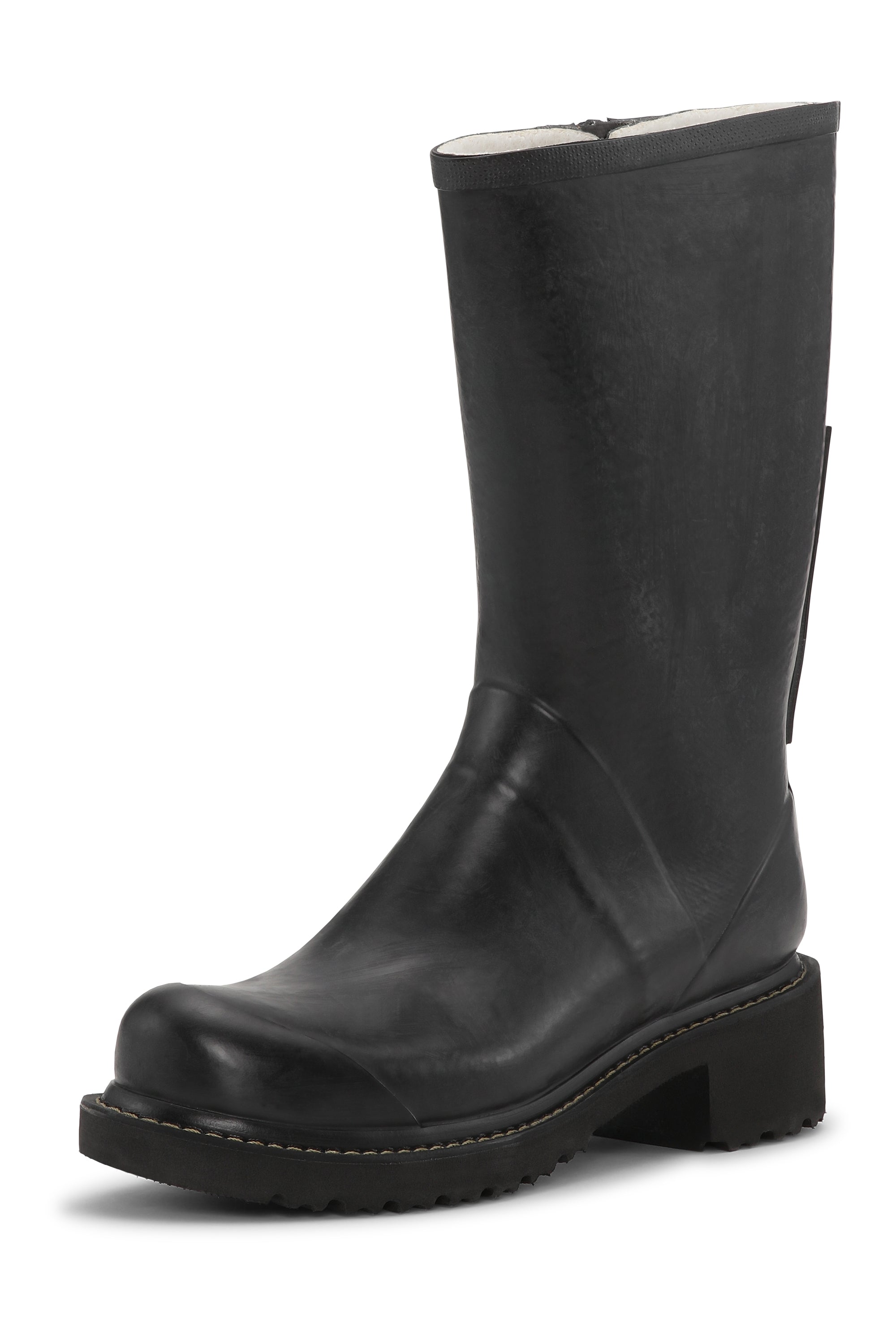 Ilse Jacobsen Hornbæk Footwear Halbhohe Gummistiefel Mit Reißverschluss Rain boots 001 Black