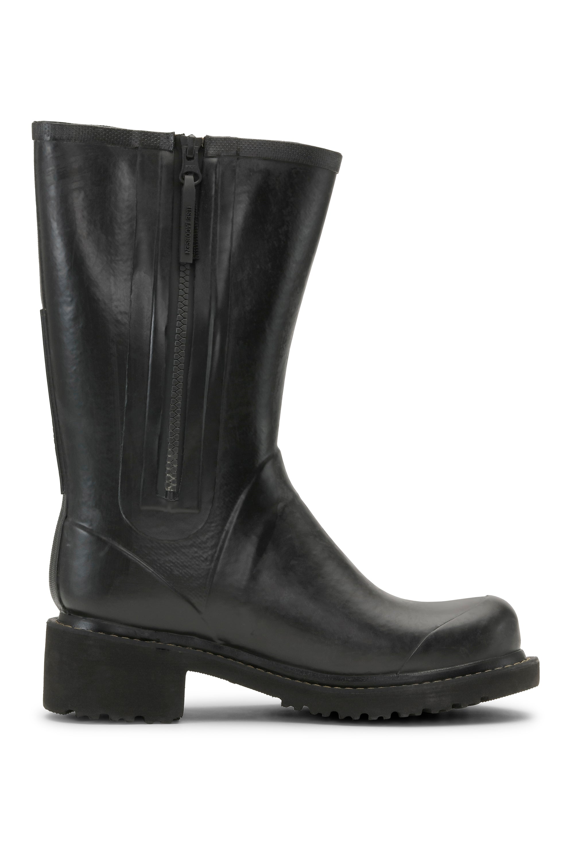 Ilse Jacobsen Hornbæk Footwear Halbhohe Gummistiefel Mit Reißverschluss Rain boots 001 Black