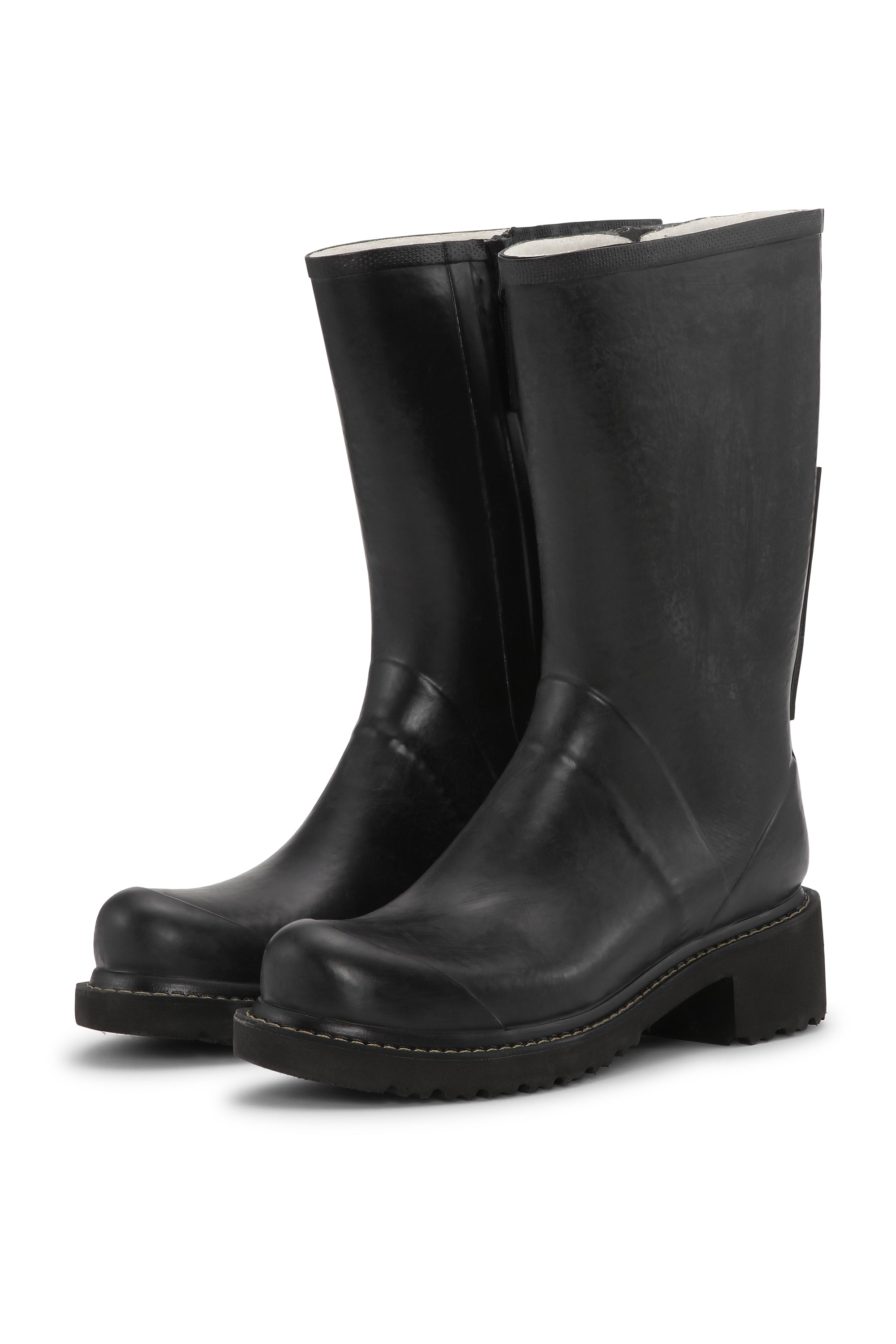 Ilse Jacobsen Hornbæk Footwear Halbhohe Gummistiefel Mit Reißverschluss Rain boots 001 Black