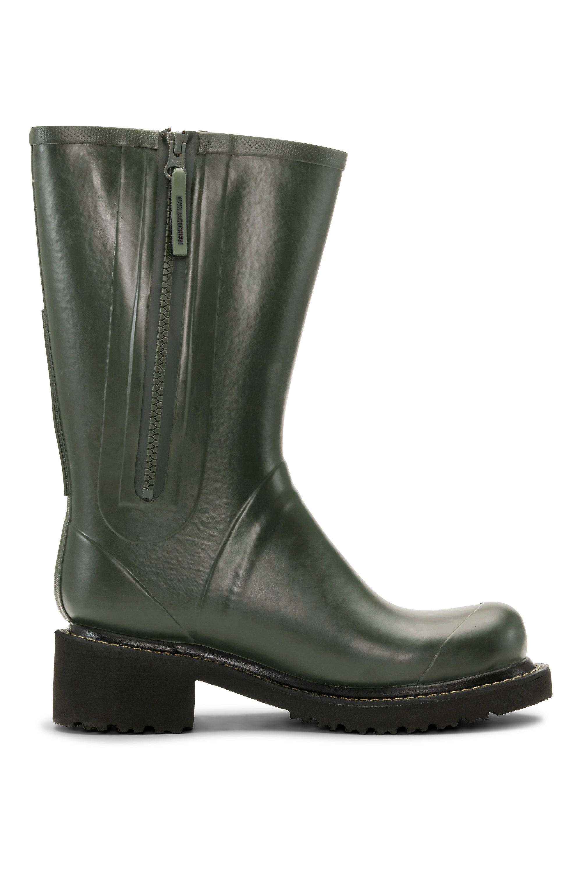 Ilse Jacobsen Hornbæk Footwear Halbhohe Gummistiefel Mit Reißverschluss Rain boots 410 Army