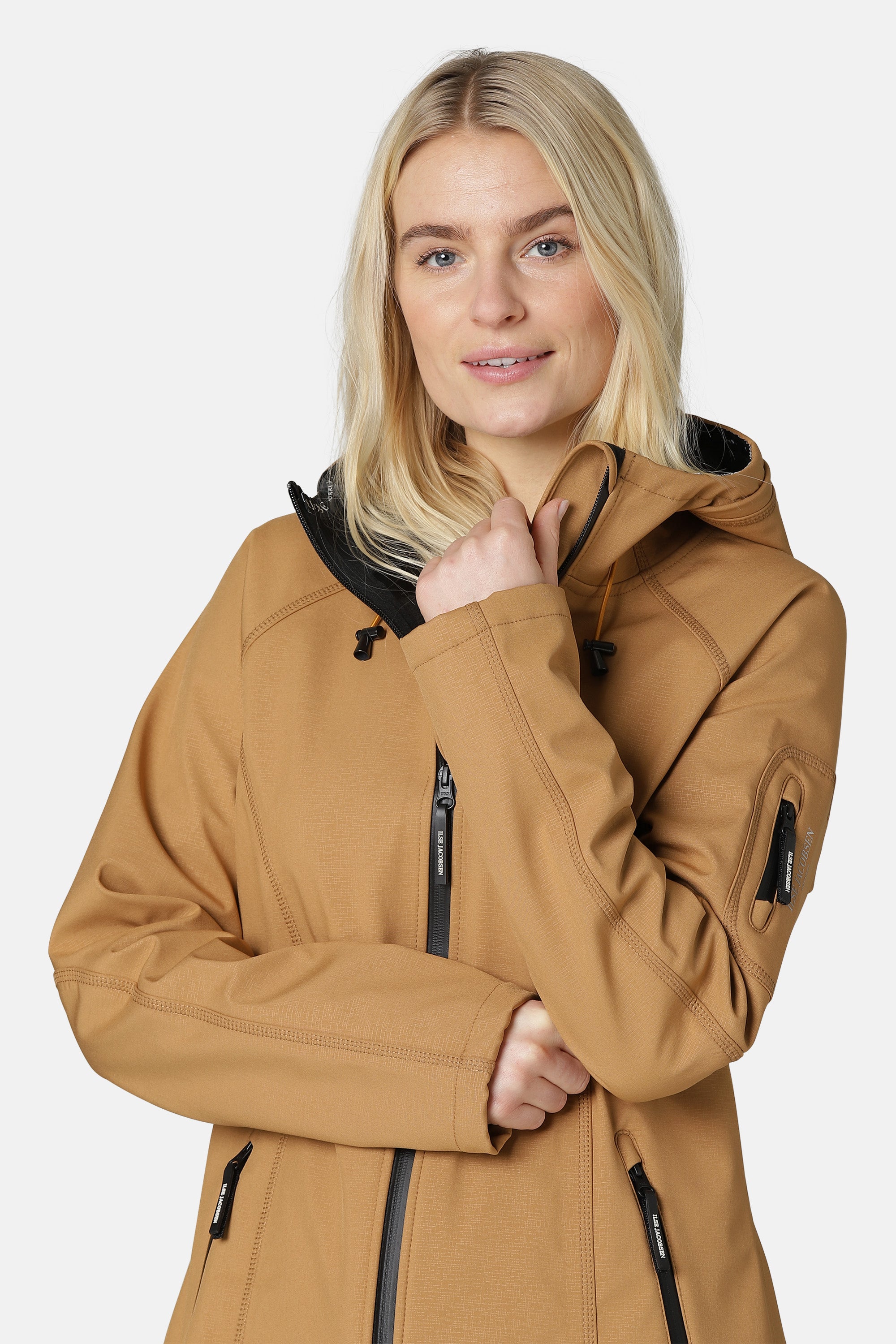 Ilse Jacobsen Hornbæk Rain Langer Regenmantel Raincoat 236 Cashew