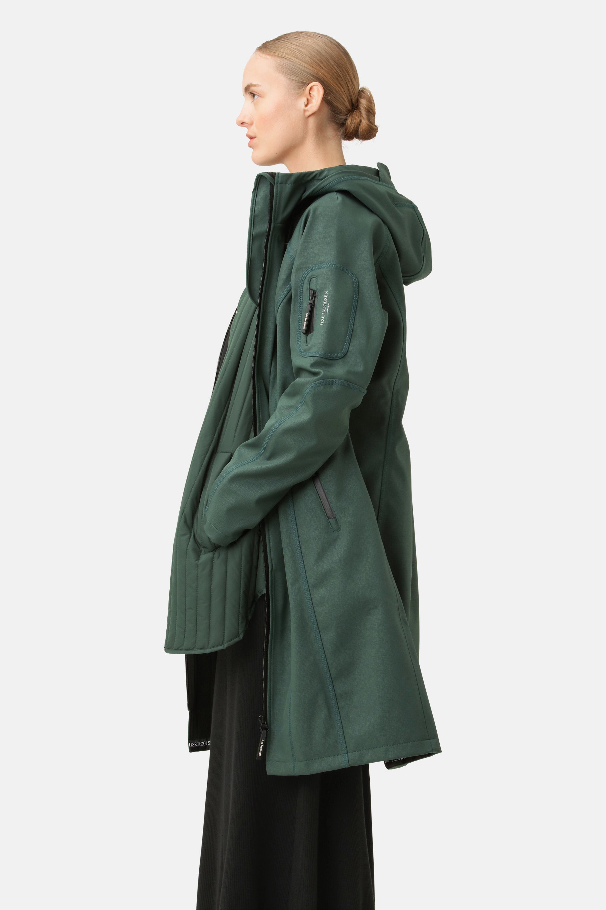 Ilse Jacobsen Hornbæk Rain Langer Regenmantel Raincoat 492 Beetle