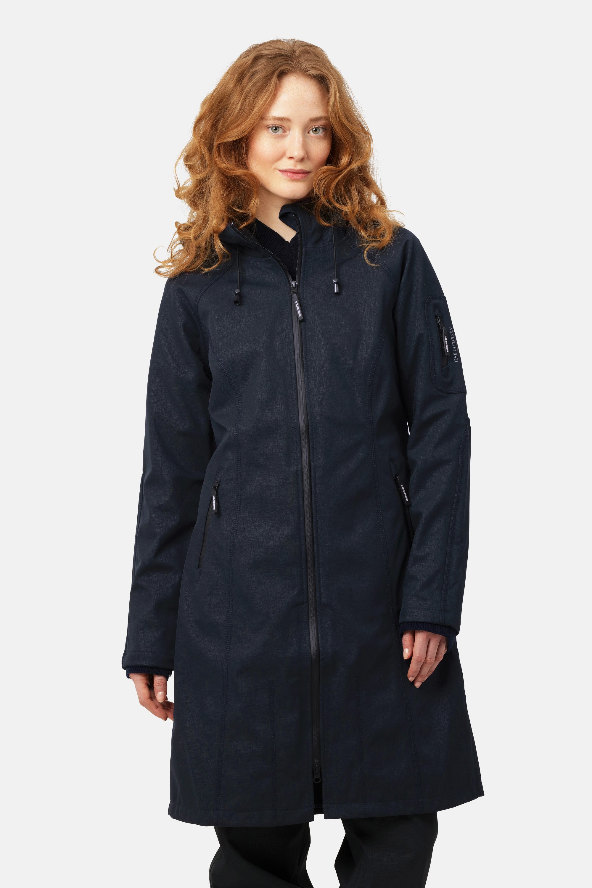 Ilse Jacobsen Hornbæk Rain Langer Regenmantel Raincoat 660 Dark Indigo