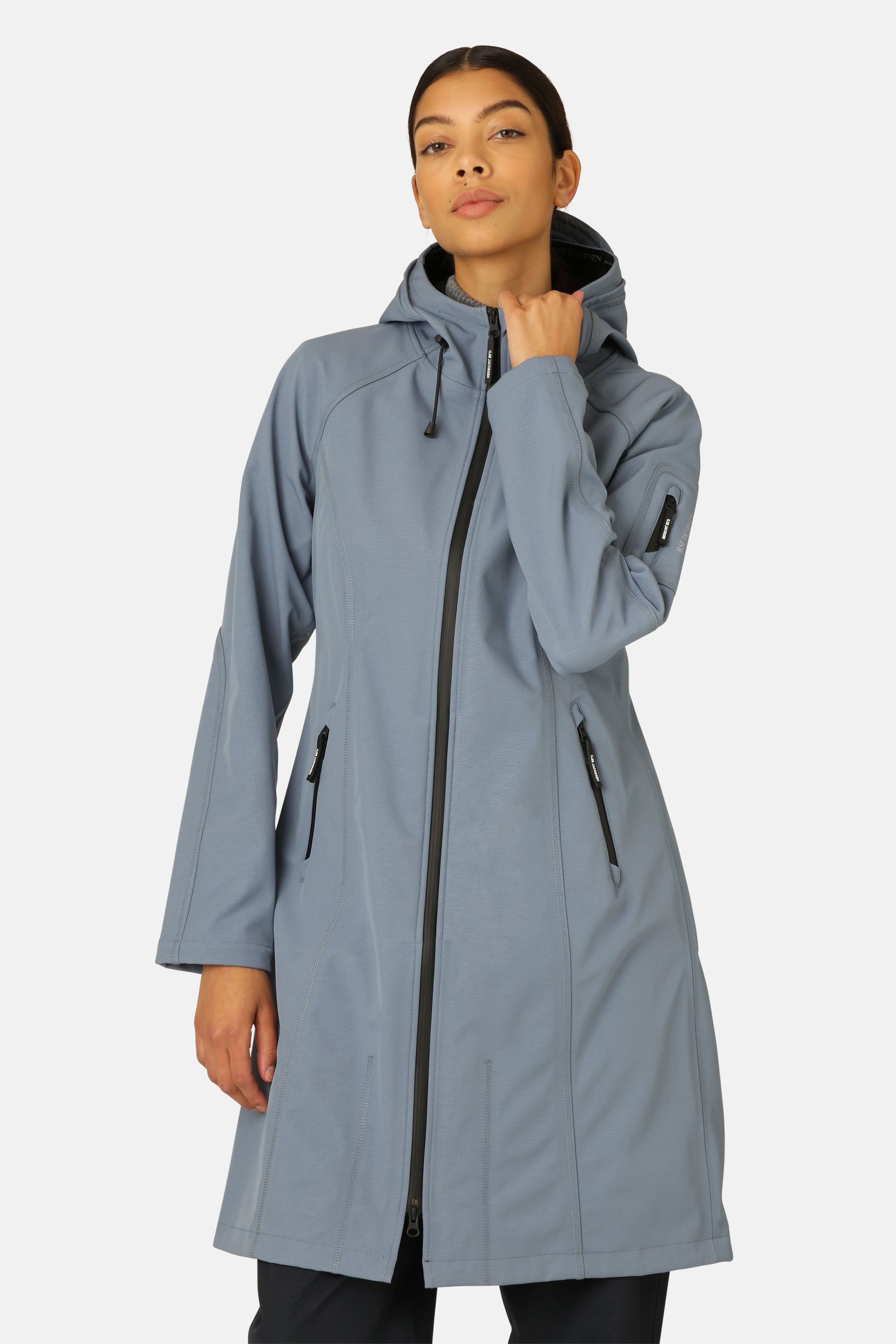 Ilse Jacobsen Hornbæk Rain Langer Regenmantel Raincoat 696 Winter Ocean