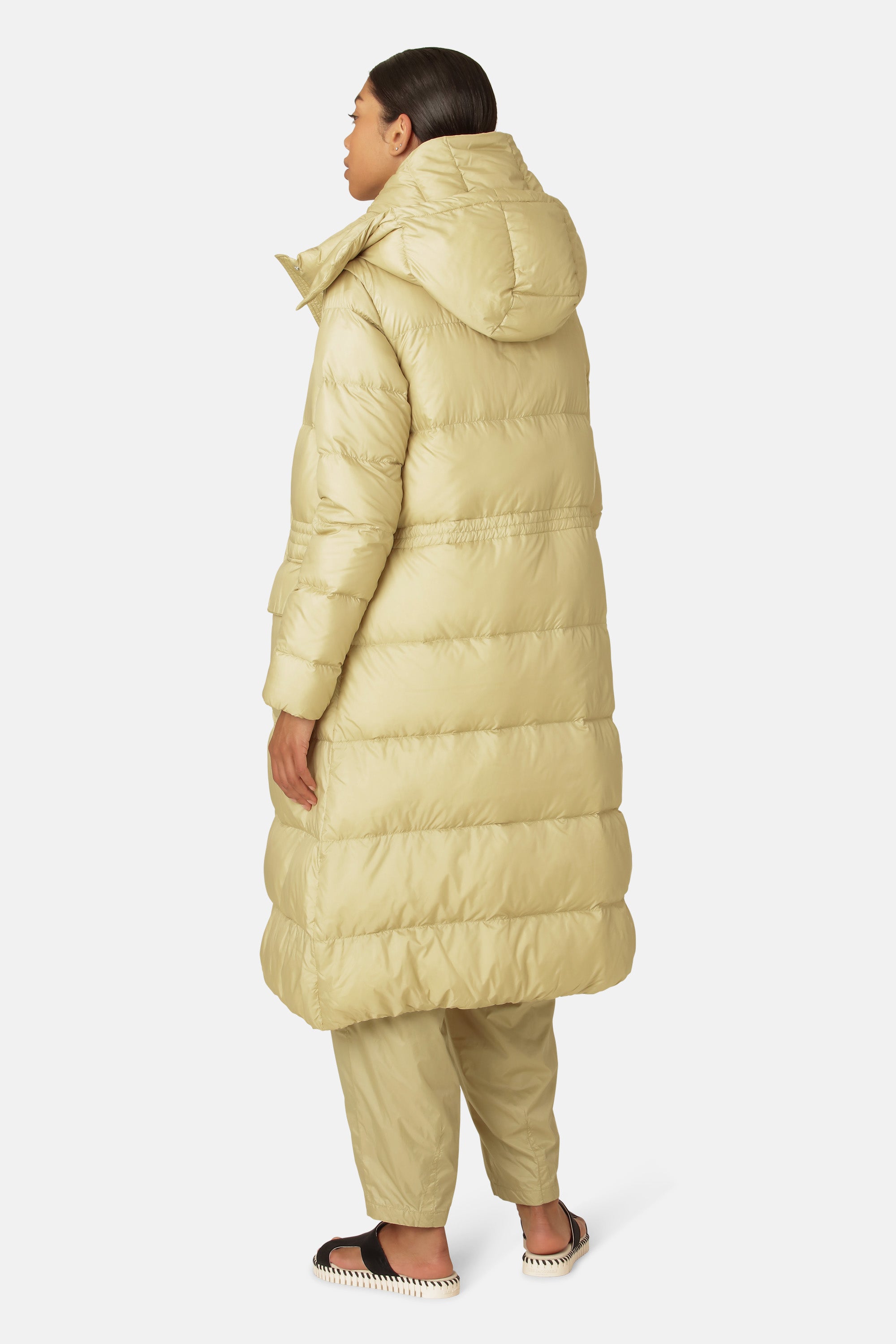 Ilse Jacobsen Hornbæk Outerwear  Long Down Vest Puffer vest 459 Olive Grass