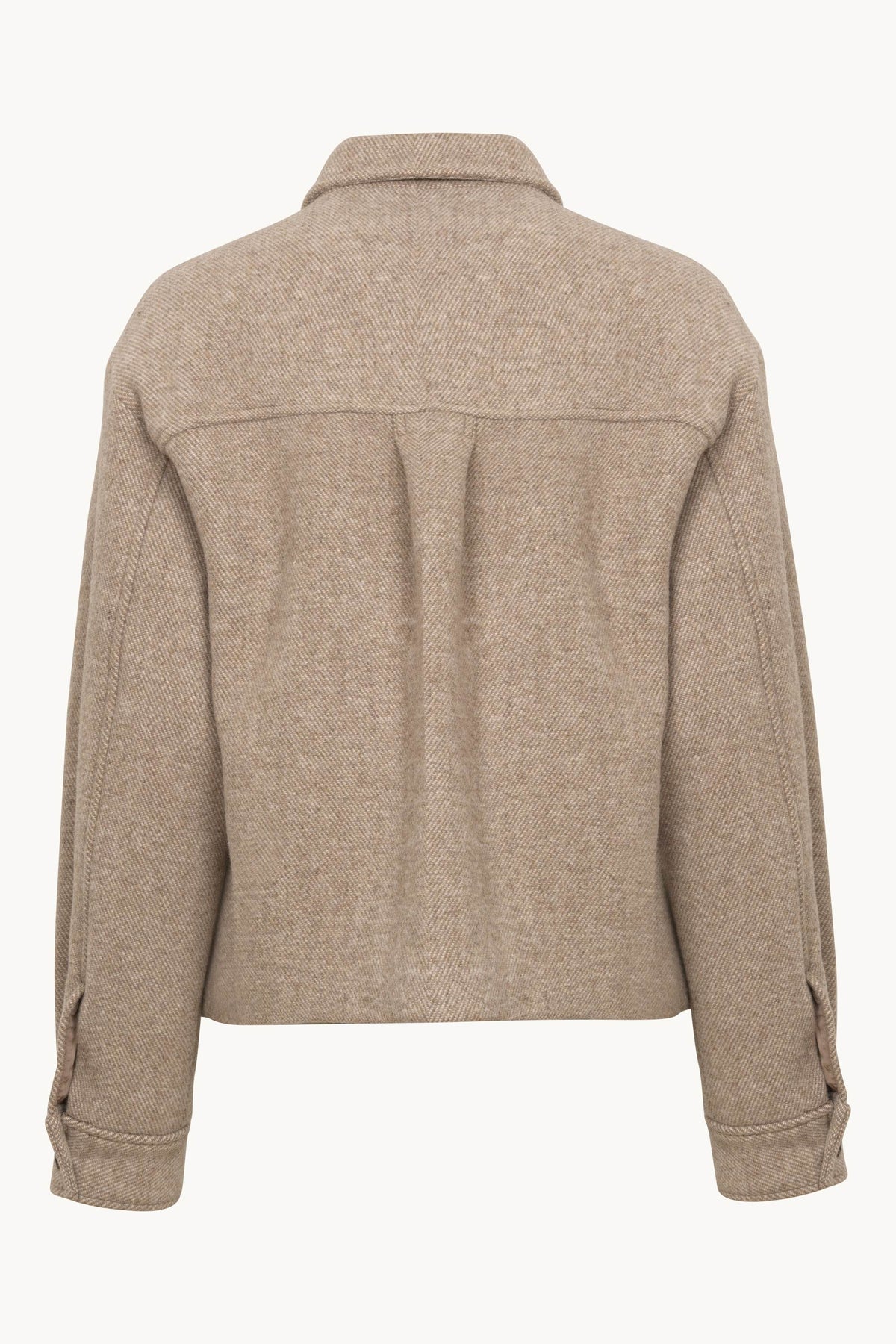 Kurze Jacke mit Knöpfen - Greige