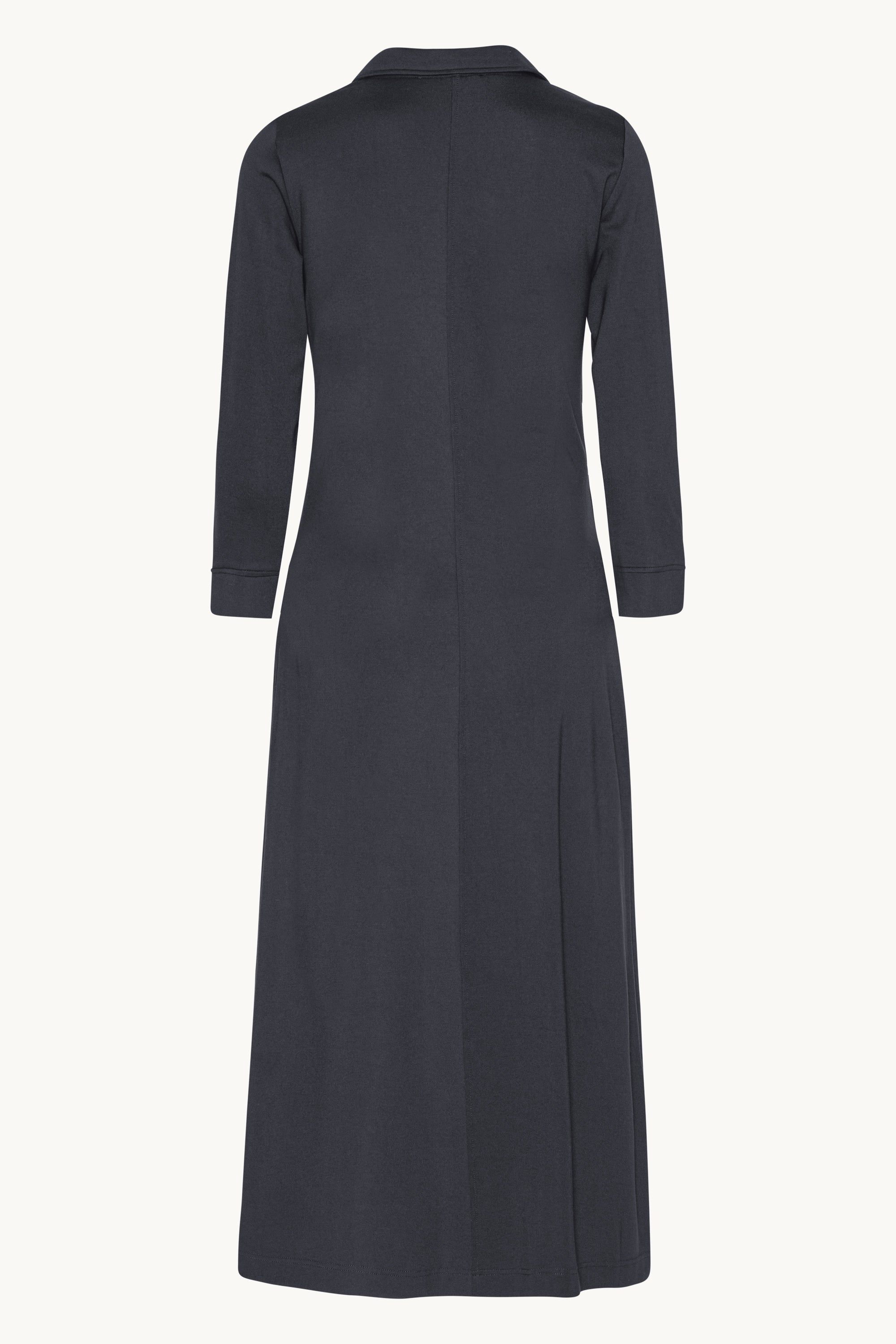 Kleid mit Langen Ärmeln und Falten - Dark Indigo