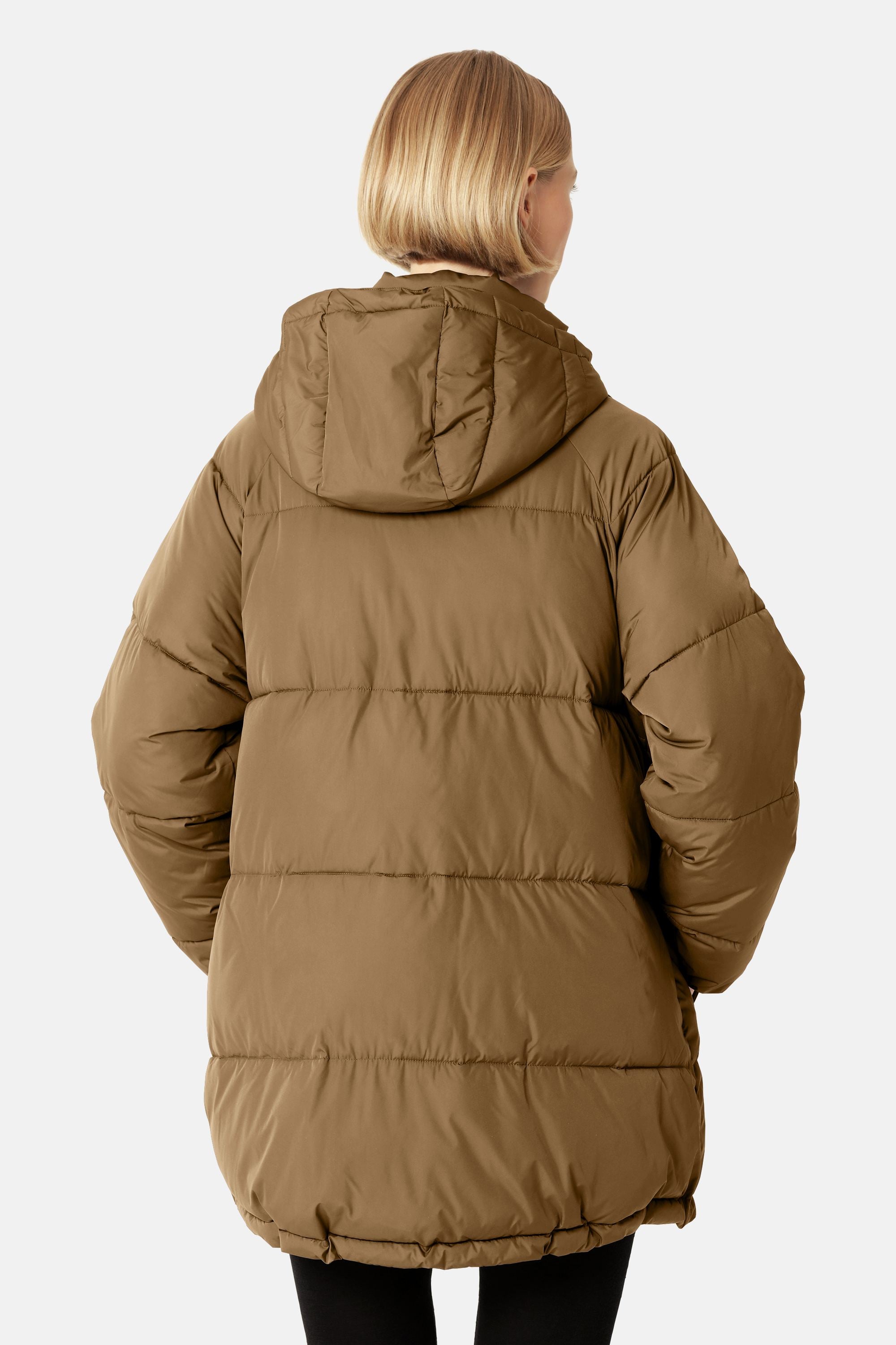 Oversized Padded Coat - Mocca