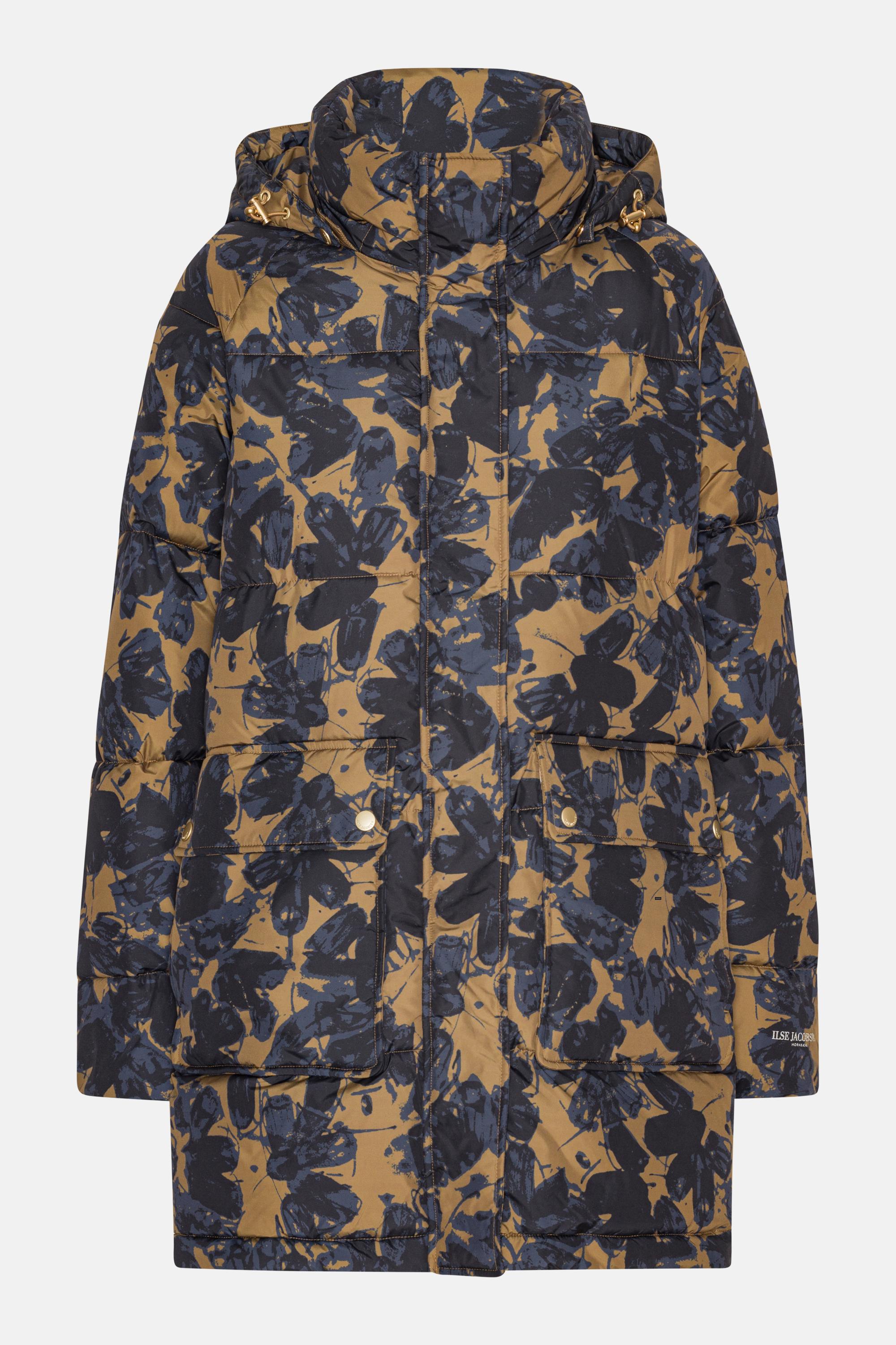 Oversized Padded Coat - Beige Butterfly