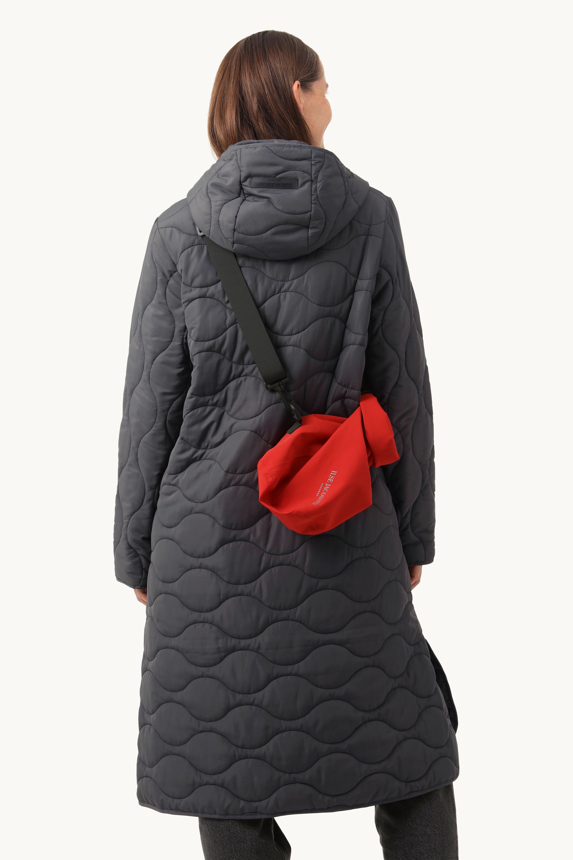 Long Quilt Coat - Asphalt