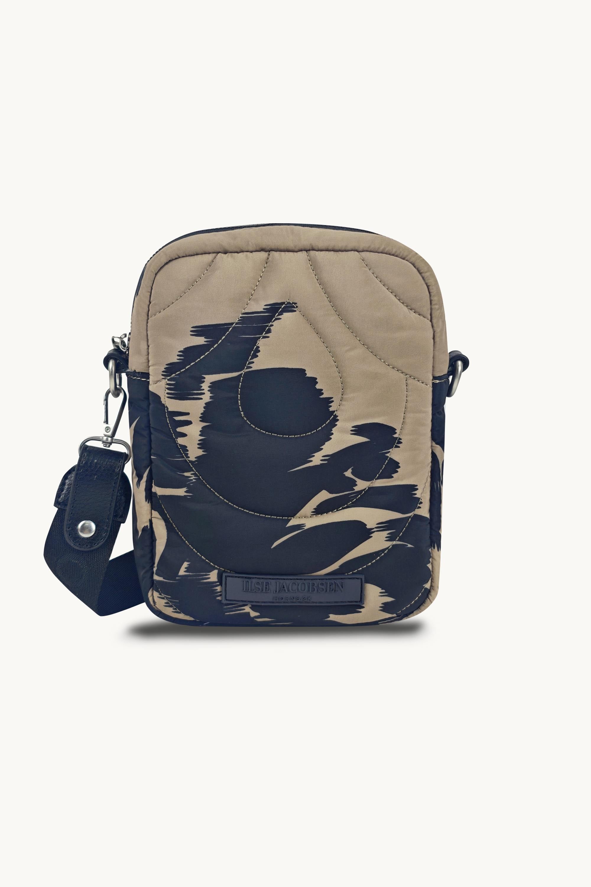 Kleine Gesteppte Crossbody-Tasche - Floral Decors