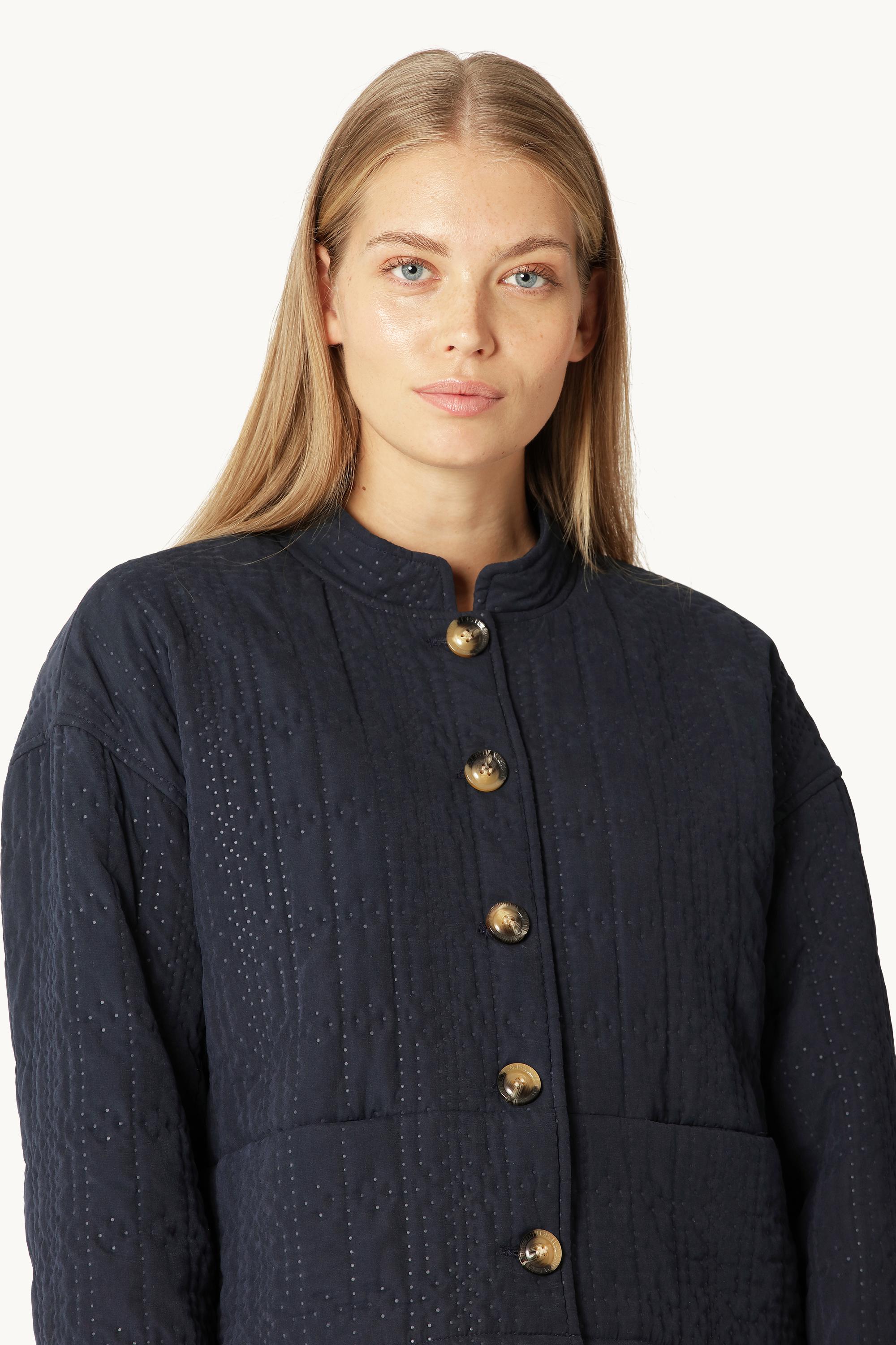 Kurze Steppjacke - Dark Indigo