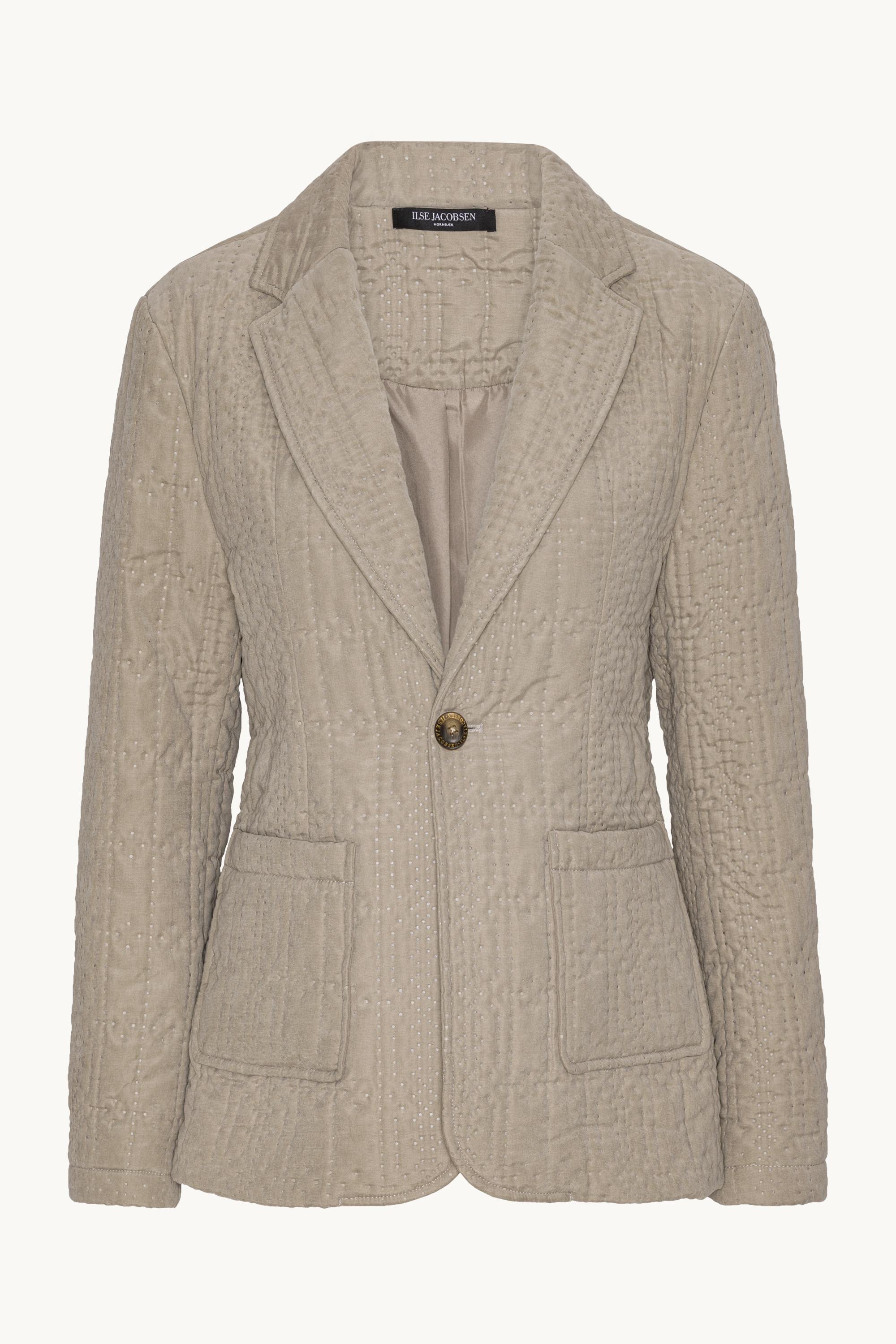 Gesteppter Blazer - Greige