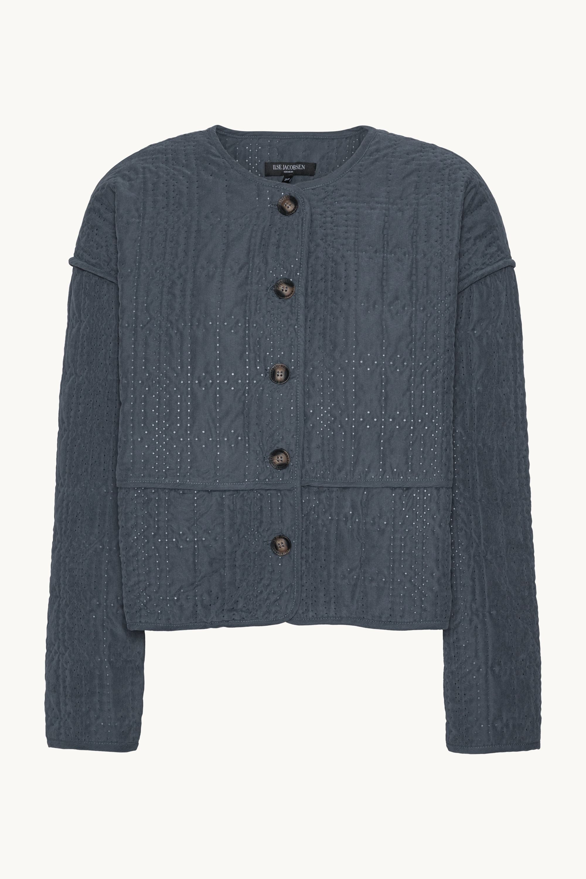 Short Quilted Jacket - Ombre Blue