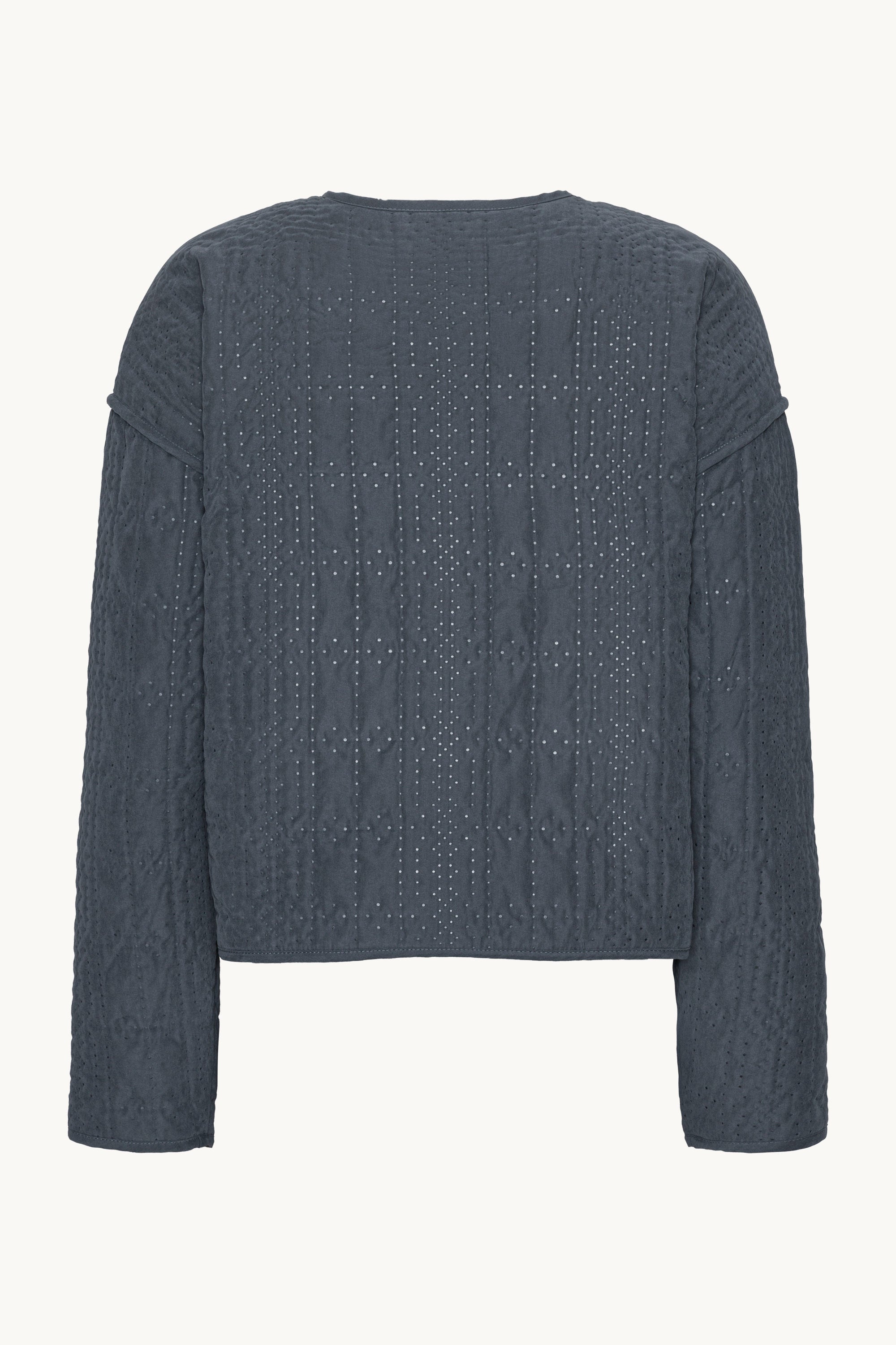 Short Quilted Jacket - Ombre Blue