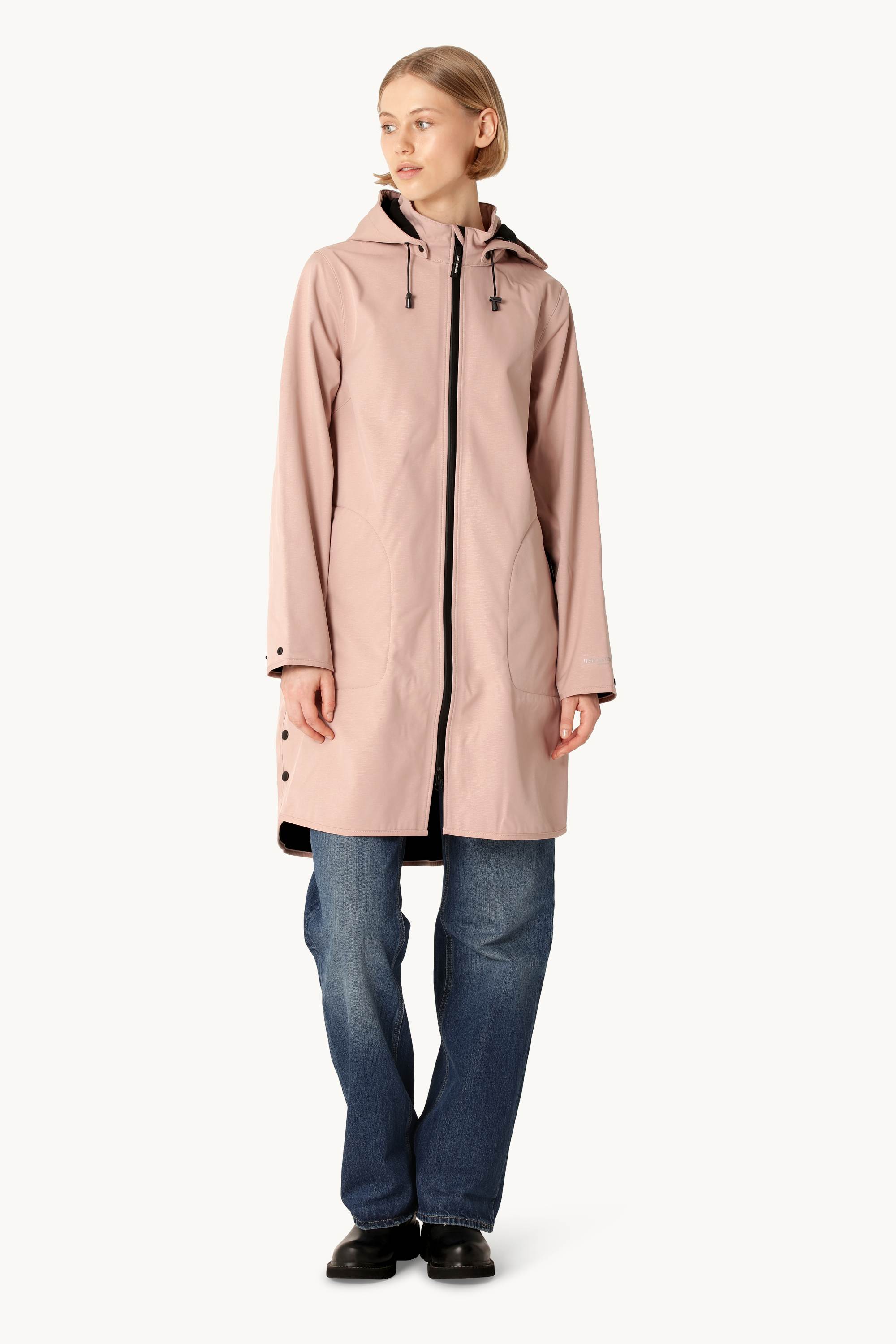 Softshell Regenmantel A-Linie - Adobe Rose