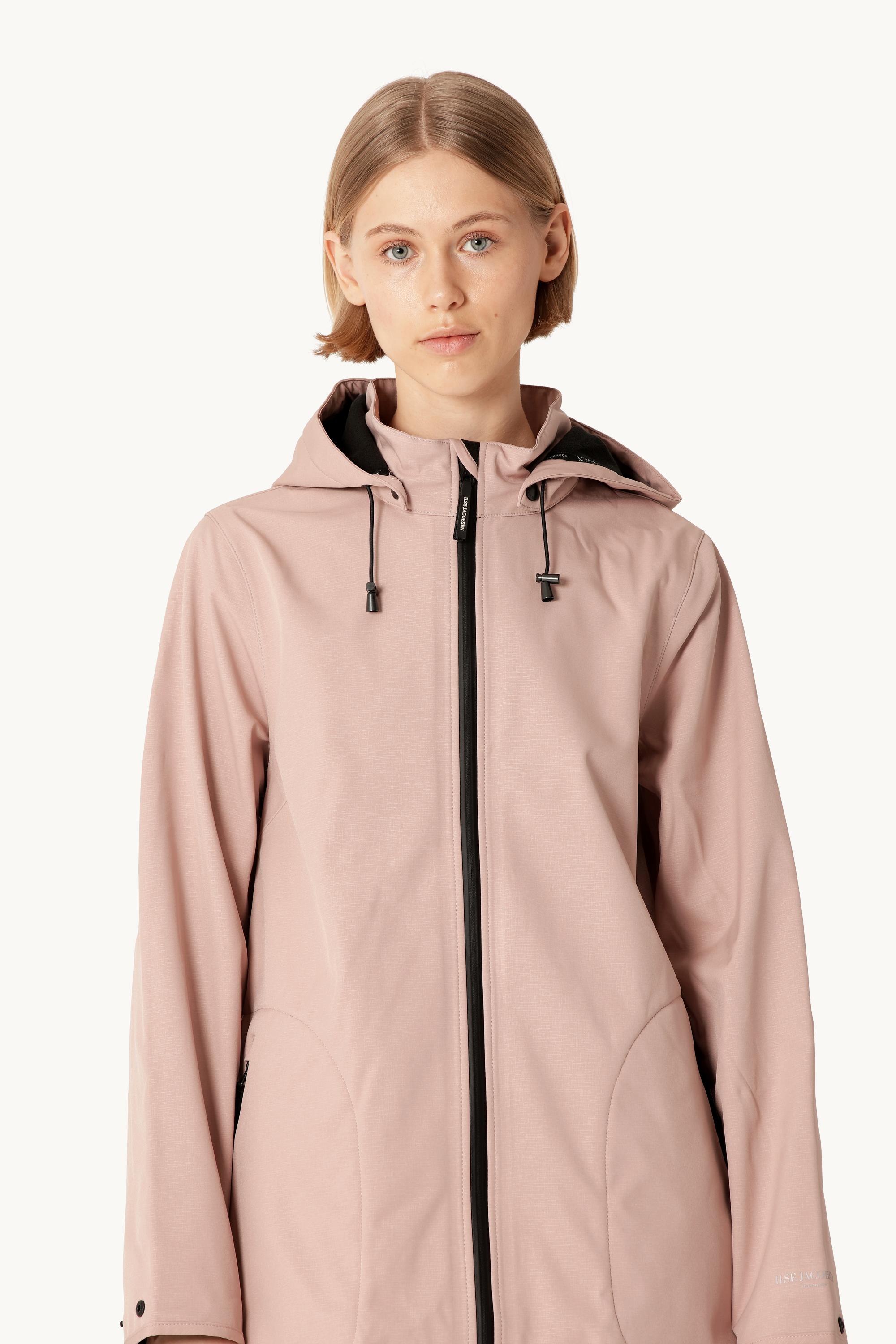 Softshell Regenmantel A-Linie - Adobe Rose