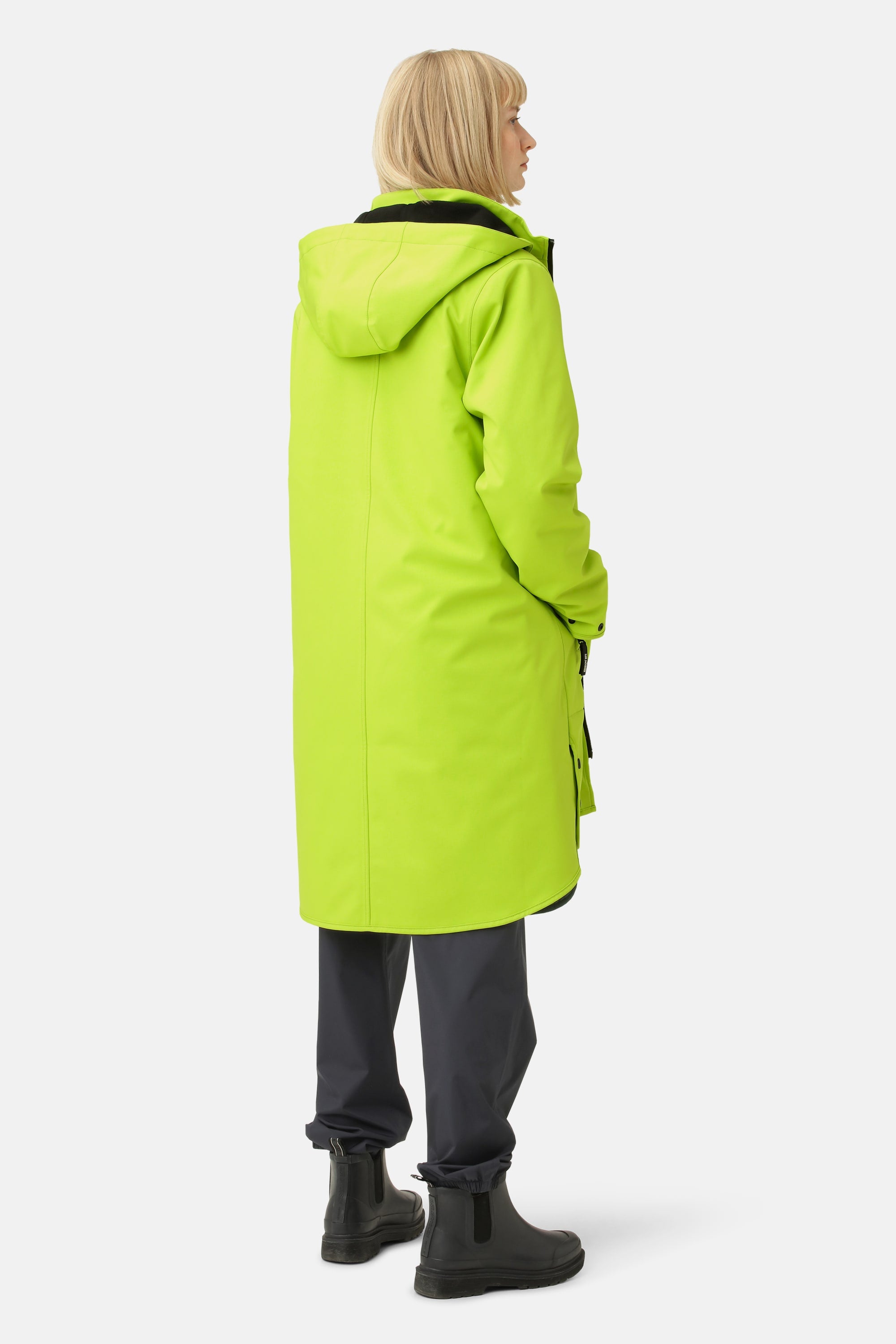 Softshell Regenmantel A-Linie - Lime Green