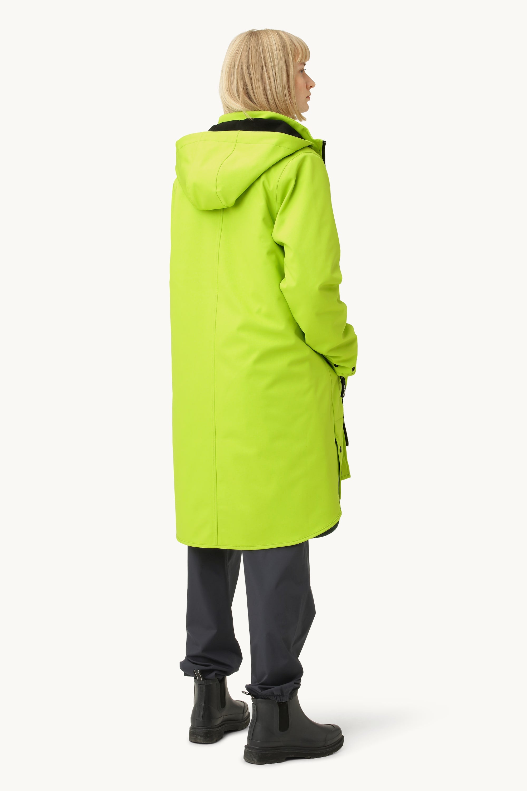 Softshell Regenmantel A-Linie - Lime Green