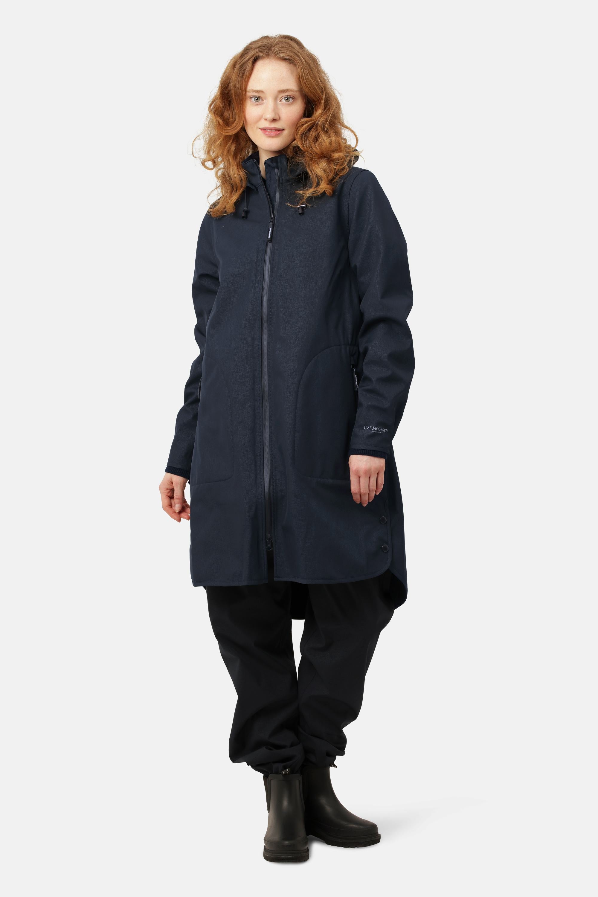 Softshell Regenmantel A-Linie - Dark Indigo
