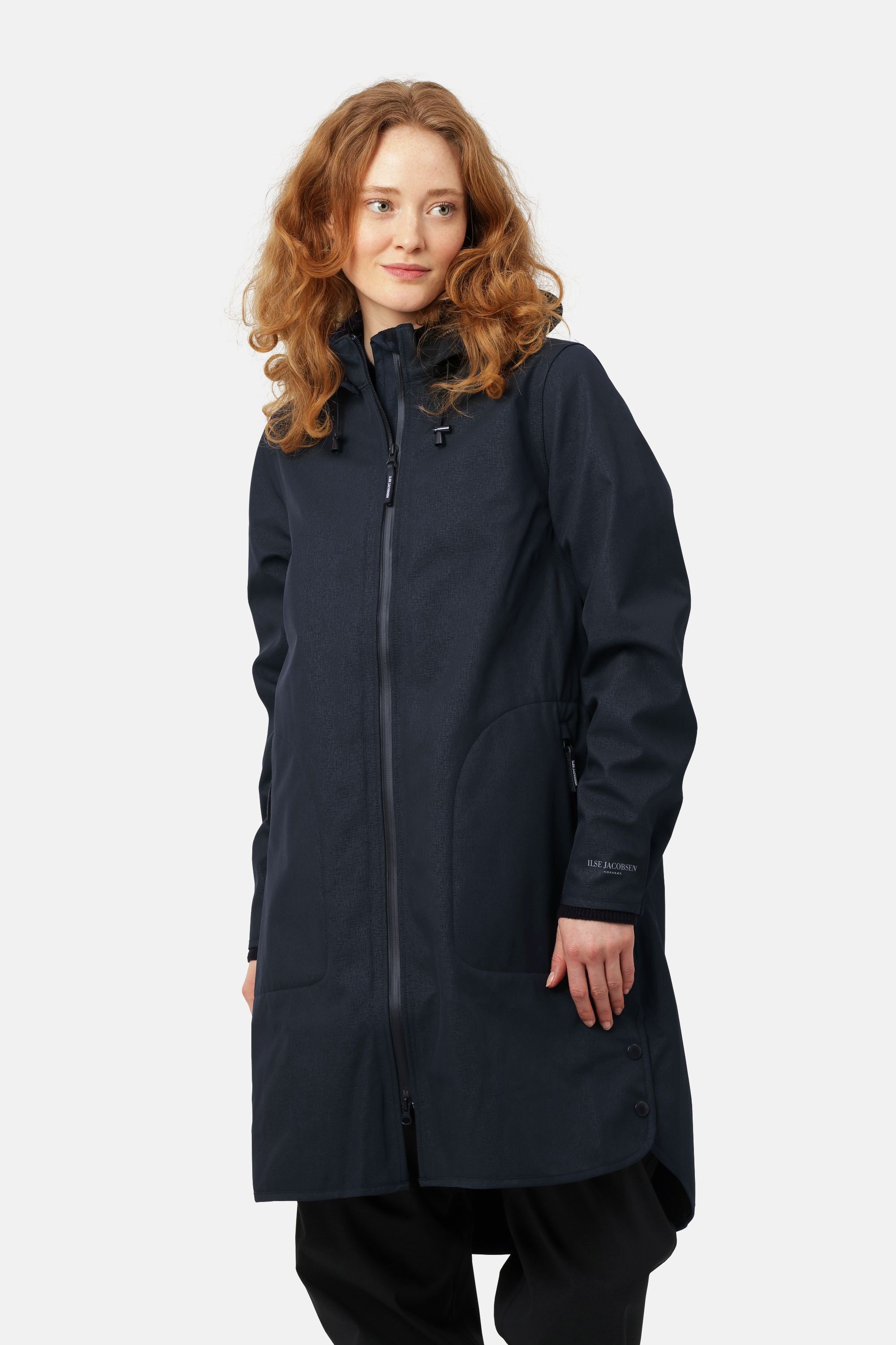 Softshell Regenmantel A-Linie - Dark Indigo
