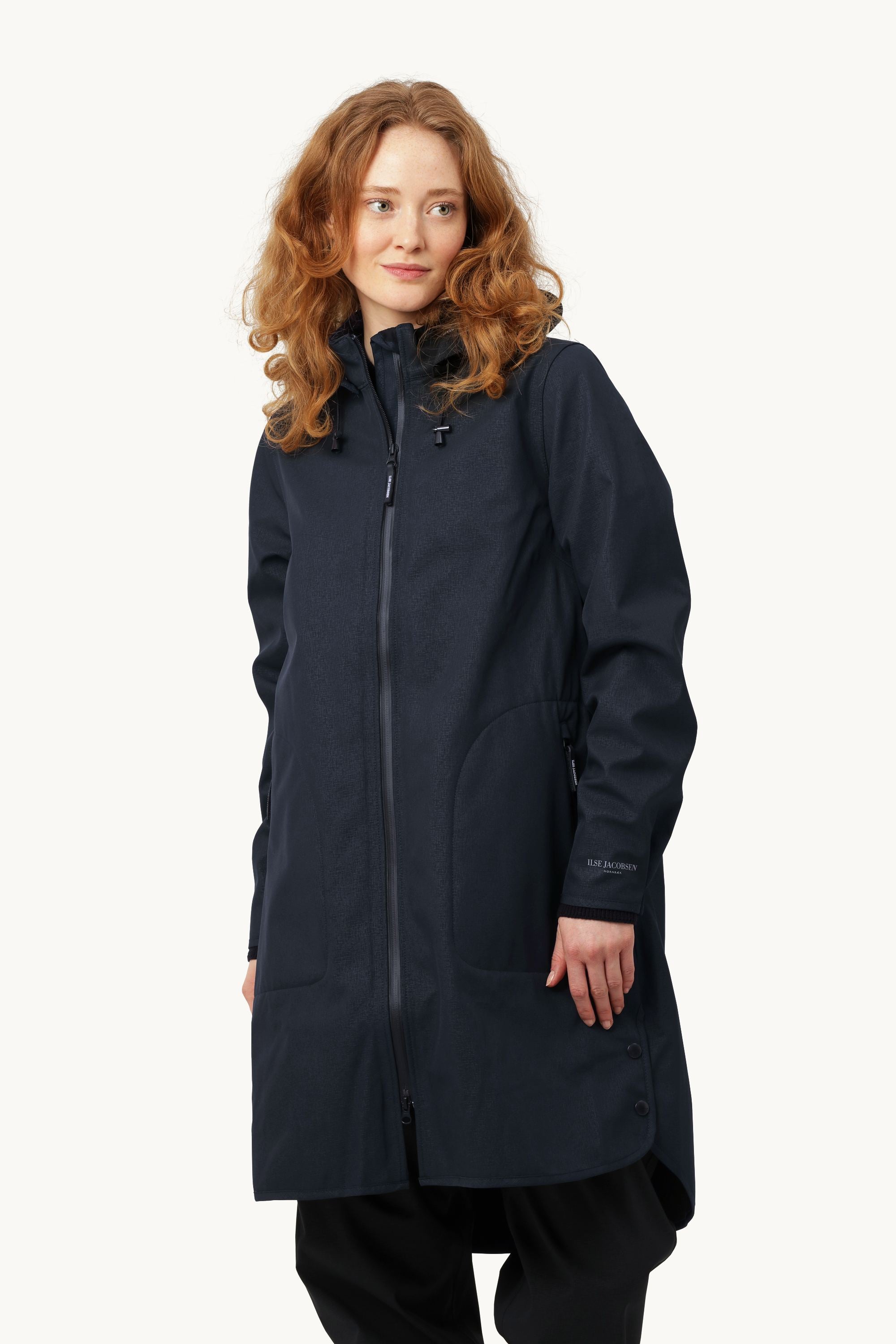 Softshell Regenmantel A-Linie - Dark Indigo