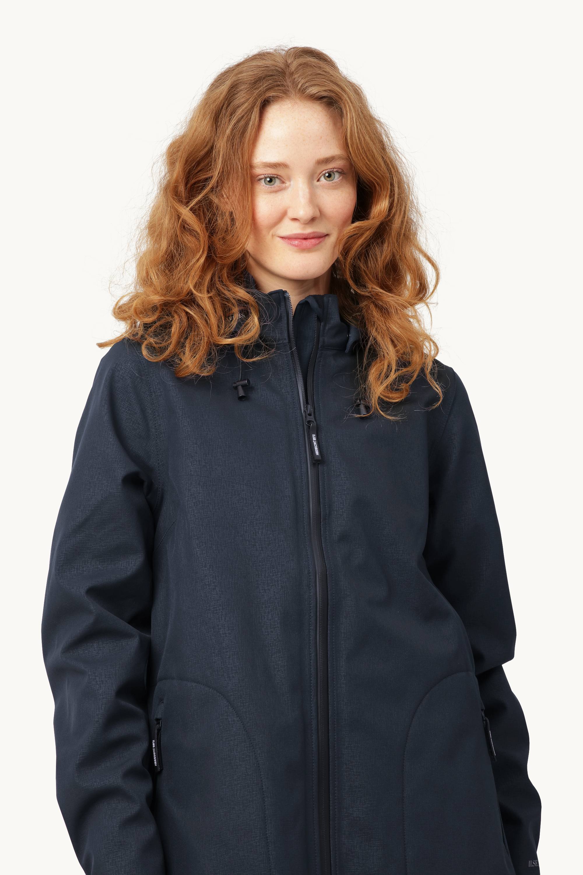 Softshell Regenmantel A-Linie - Dark Indigo