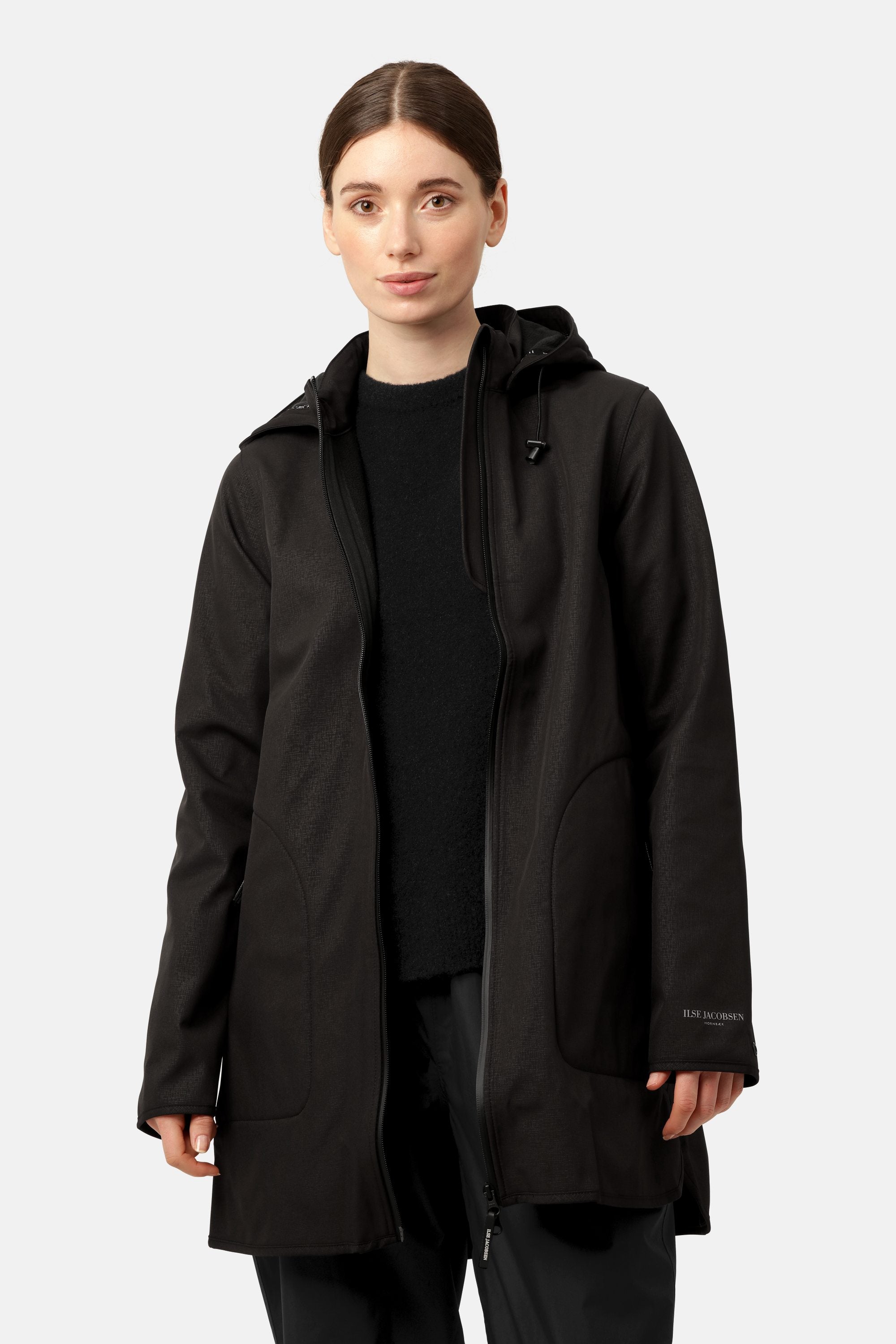 Softshell Regenmantel A-Linie - Black
