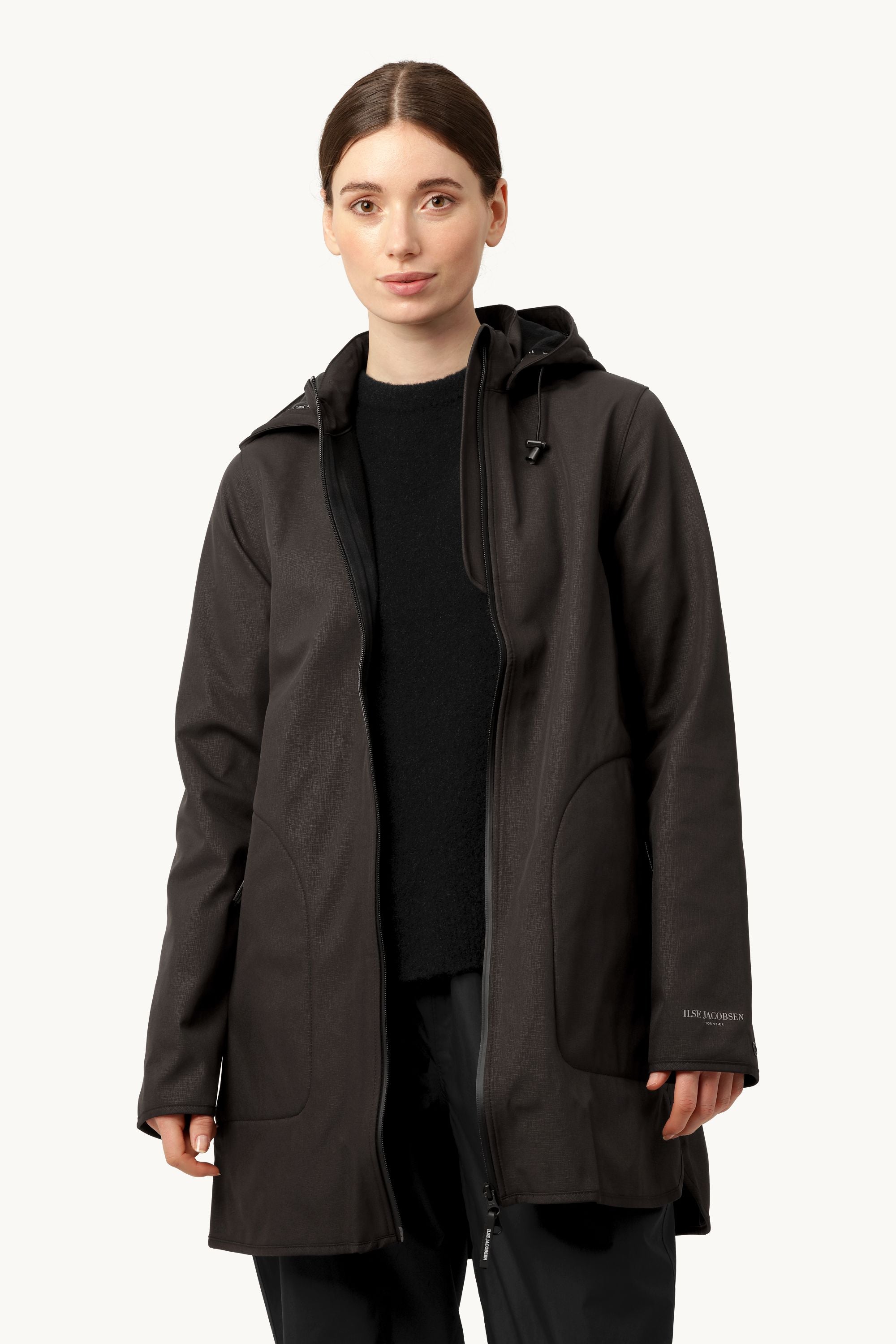 Softshell Regenmantel A-Linie - Black