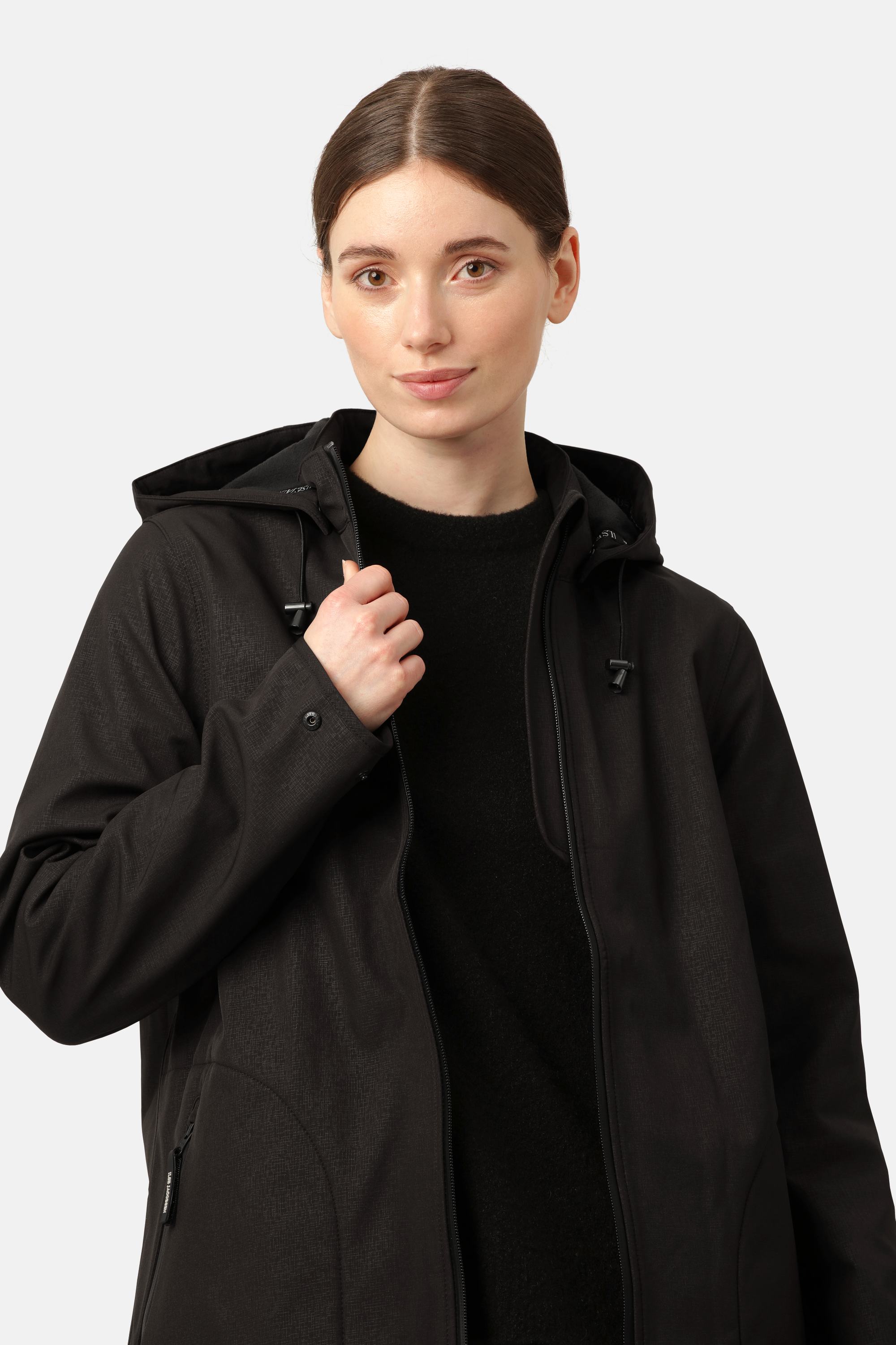 Softshell Regenmantel A-Linie - Black