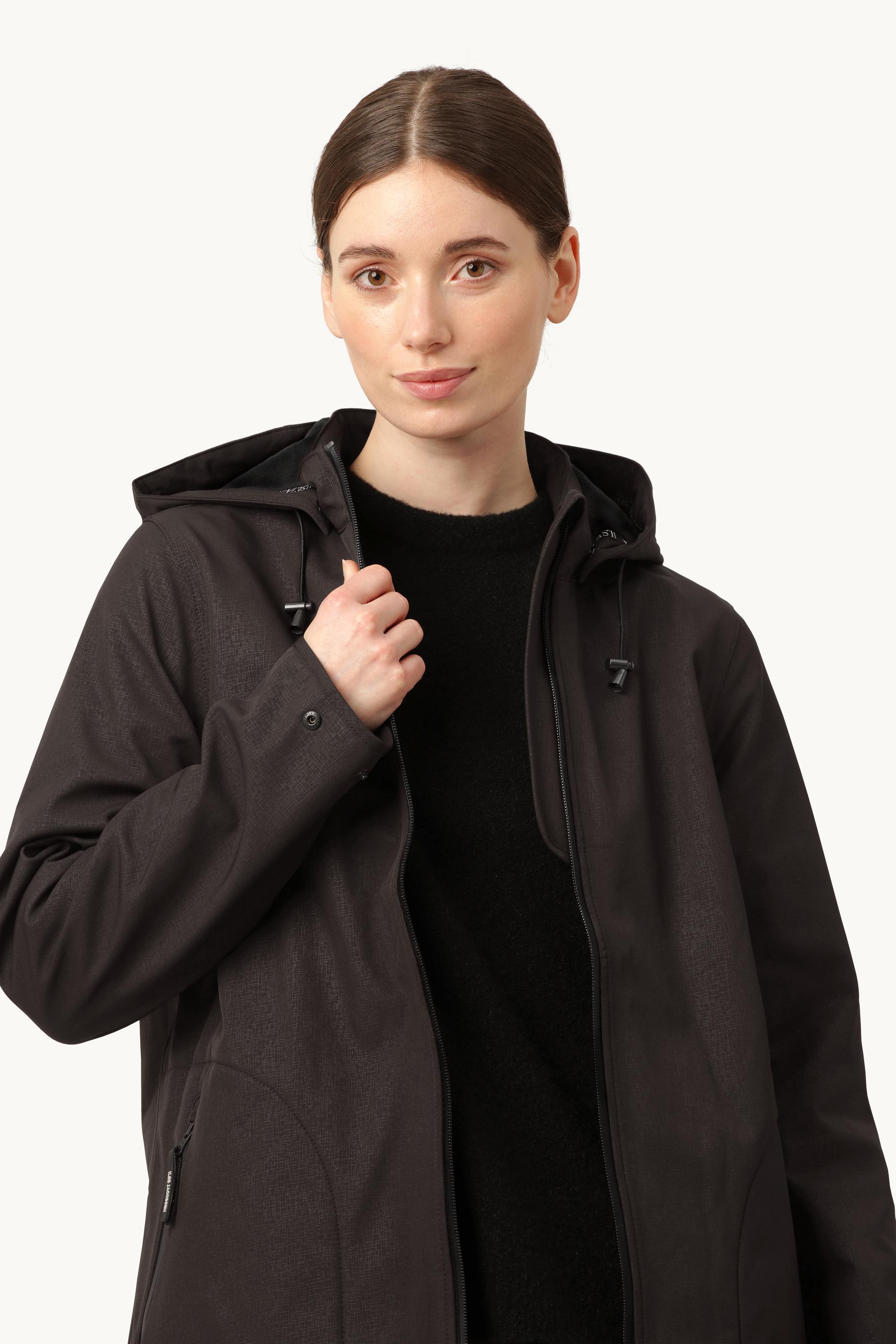 Softshell Regenmantel A-Linie - Black