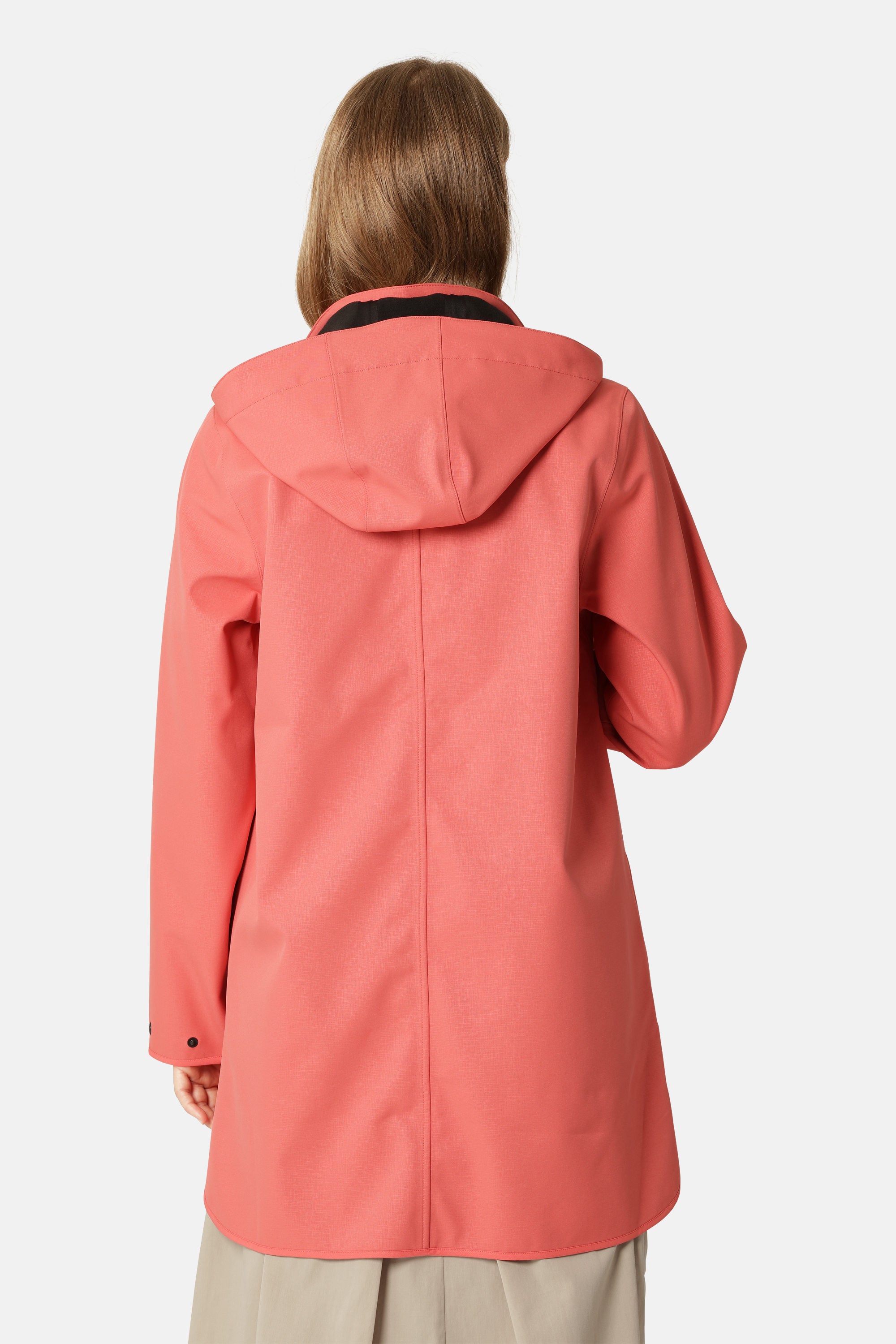 Softshell Regenmantel A-Linie - Spiced Coral
