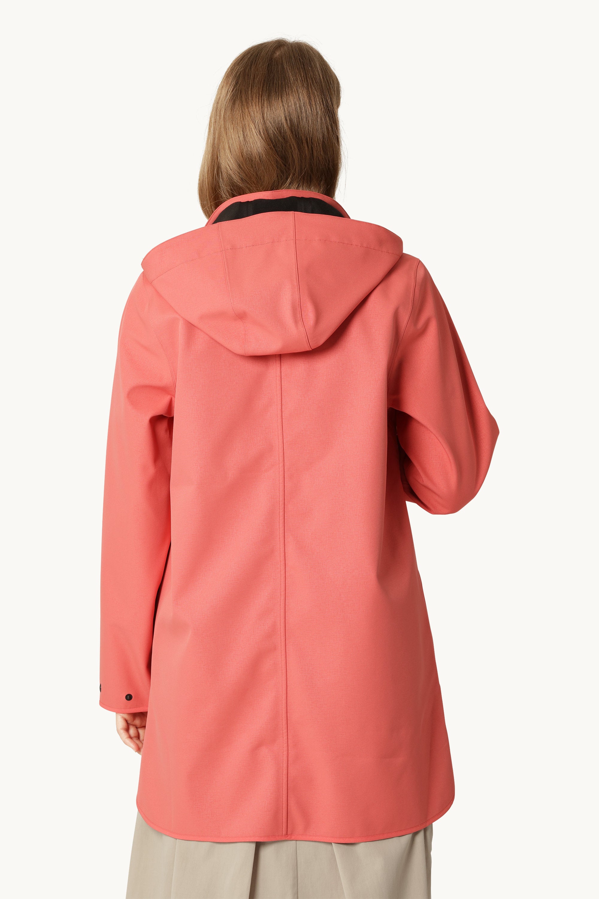 Softshell Regenmantel A-Linie - Spiced Coral