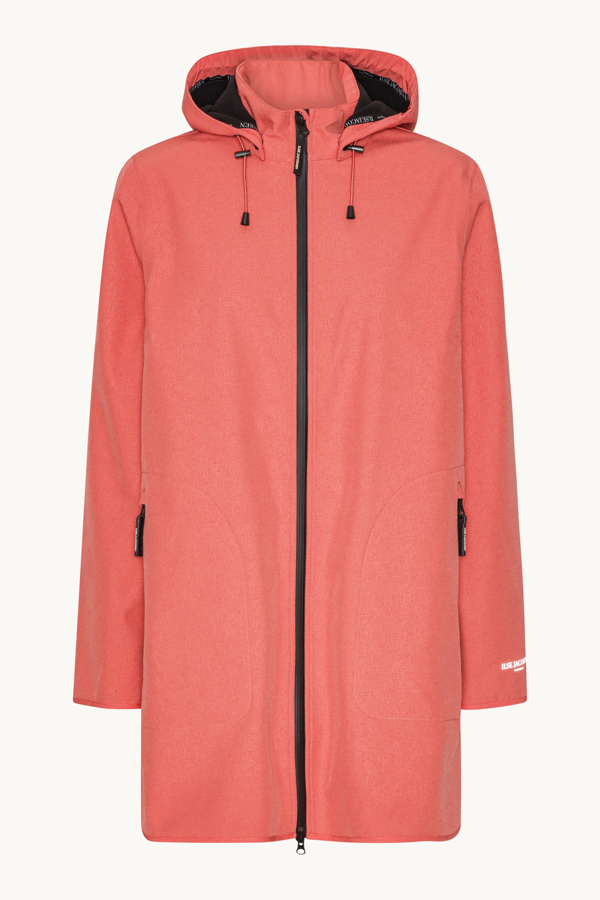 Softshell Regenmantel A-Linie - Spiced Coral