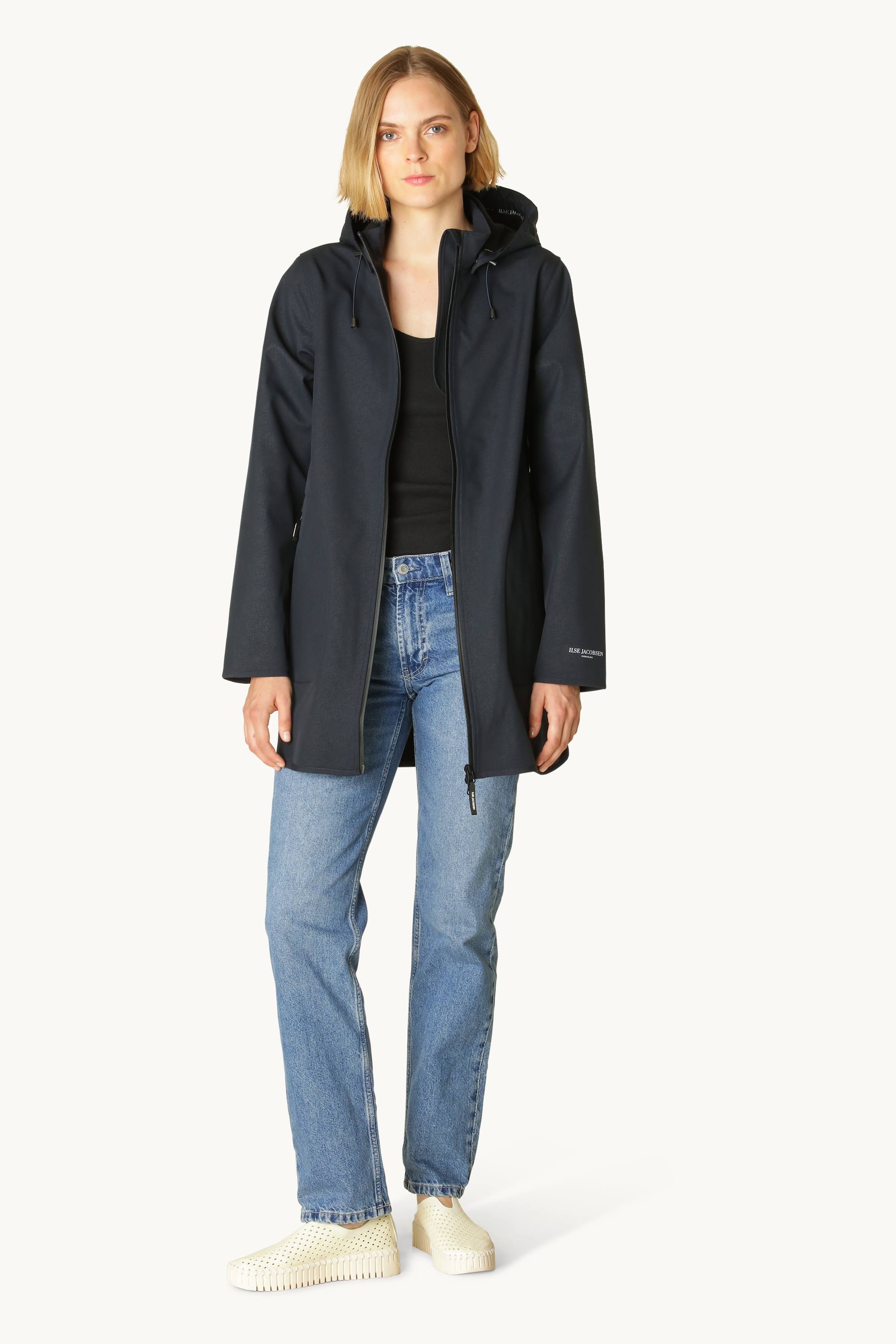 Softshell Regenmantel A-Linie - Dark Indigo