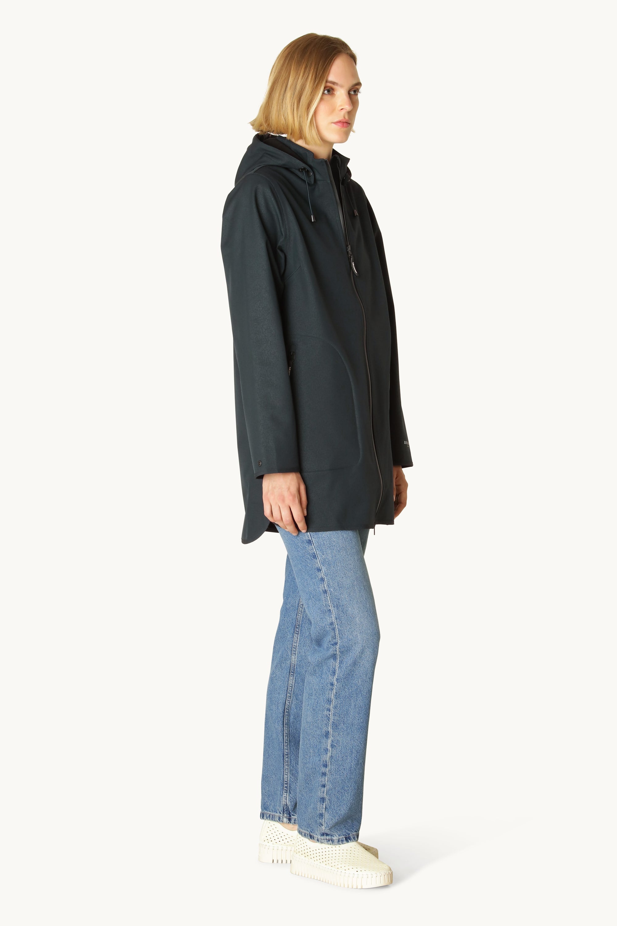 Softshell Regenmantel A-Linie - Dark Indigo