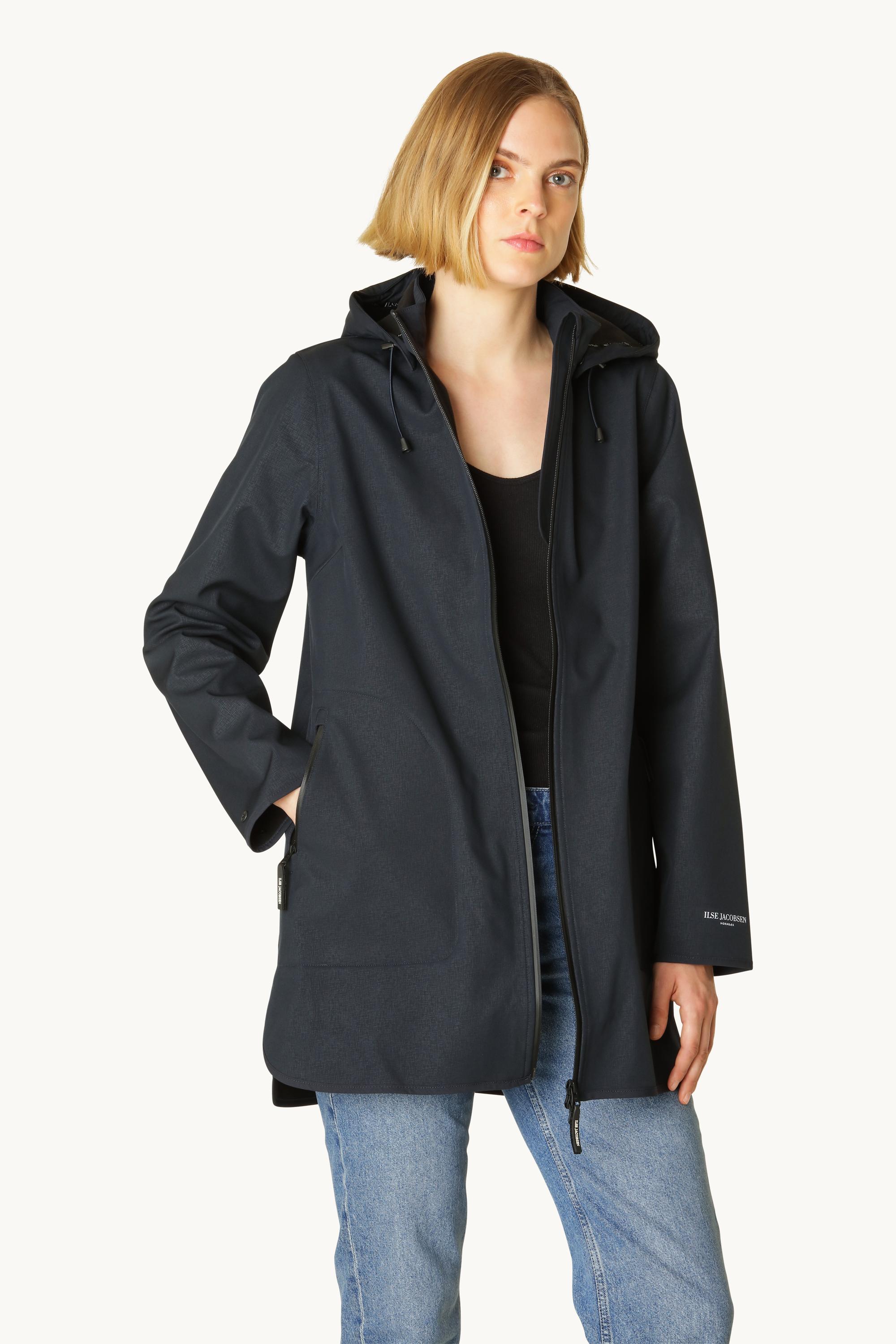 Softshell Regenmantel A-Linie - Dark Indigo