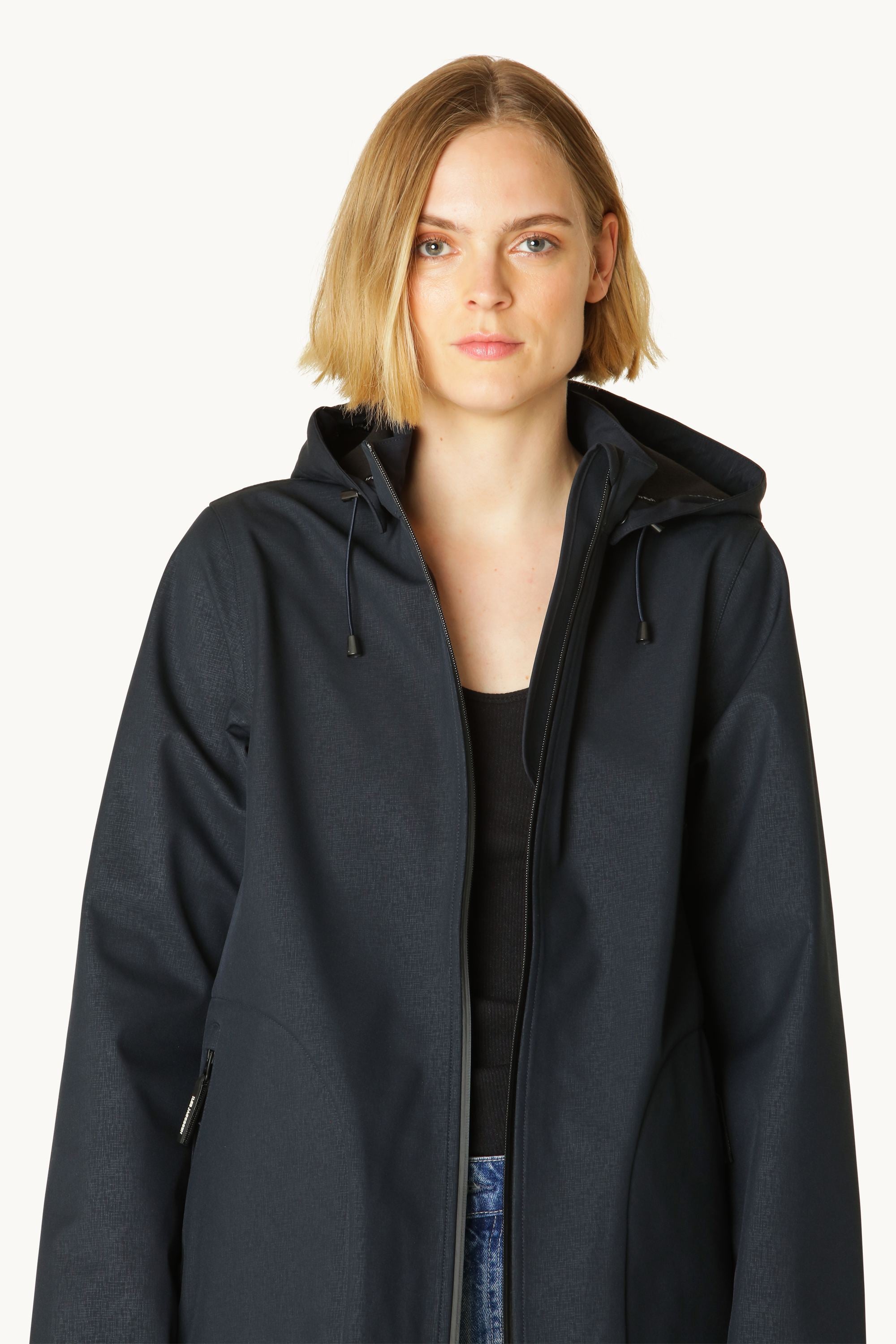 Softshell Regenmantel A-Linie - Dark Indigo
