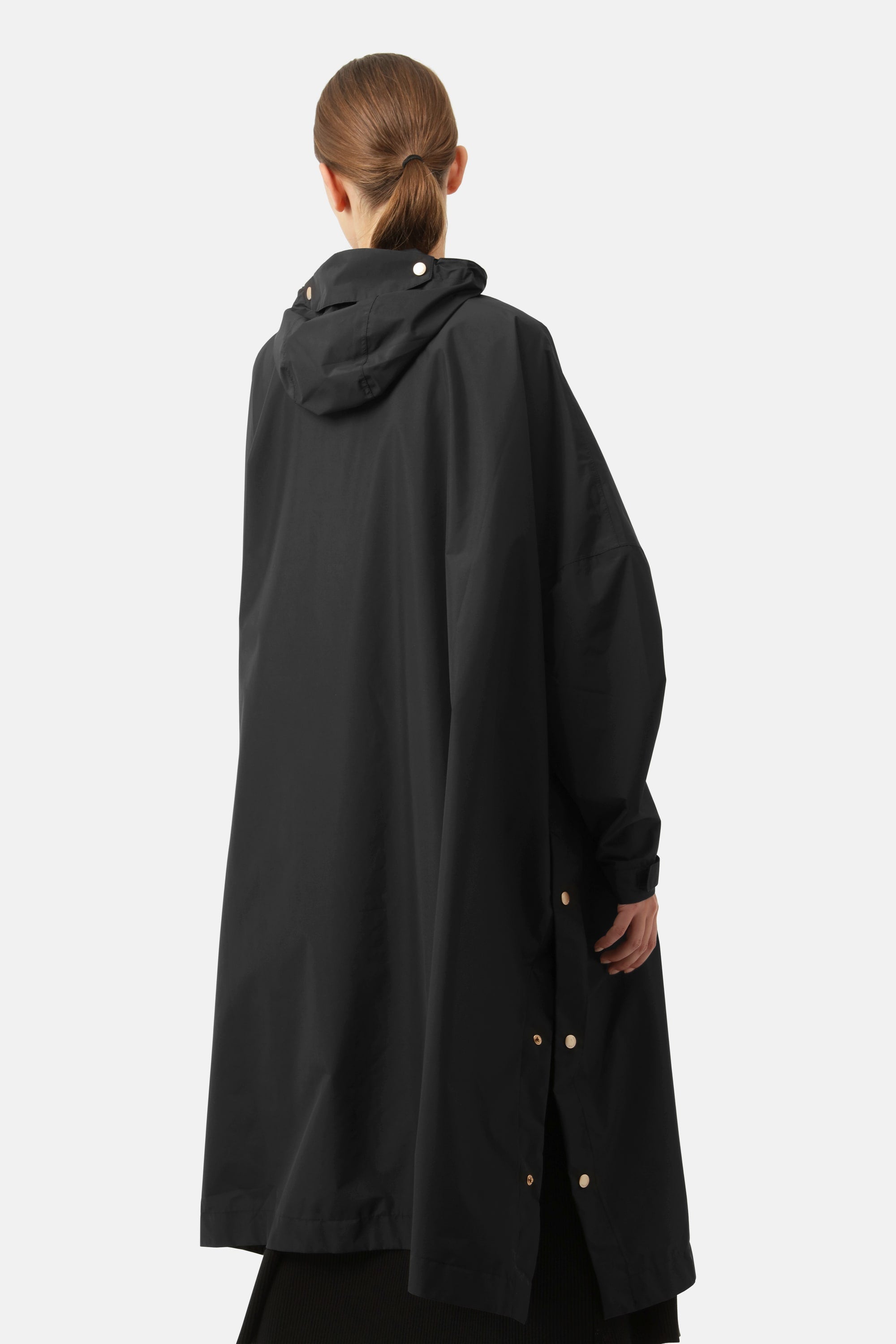 Poncho With Sleeves - Black