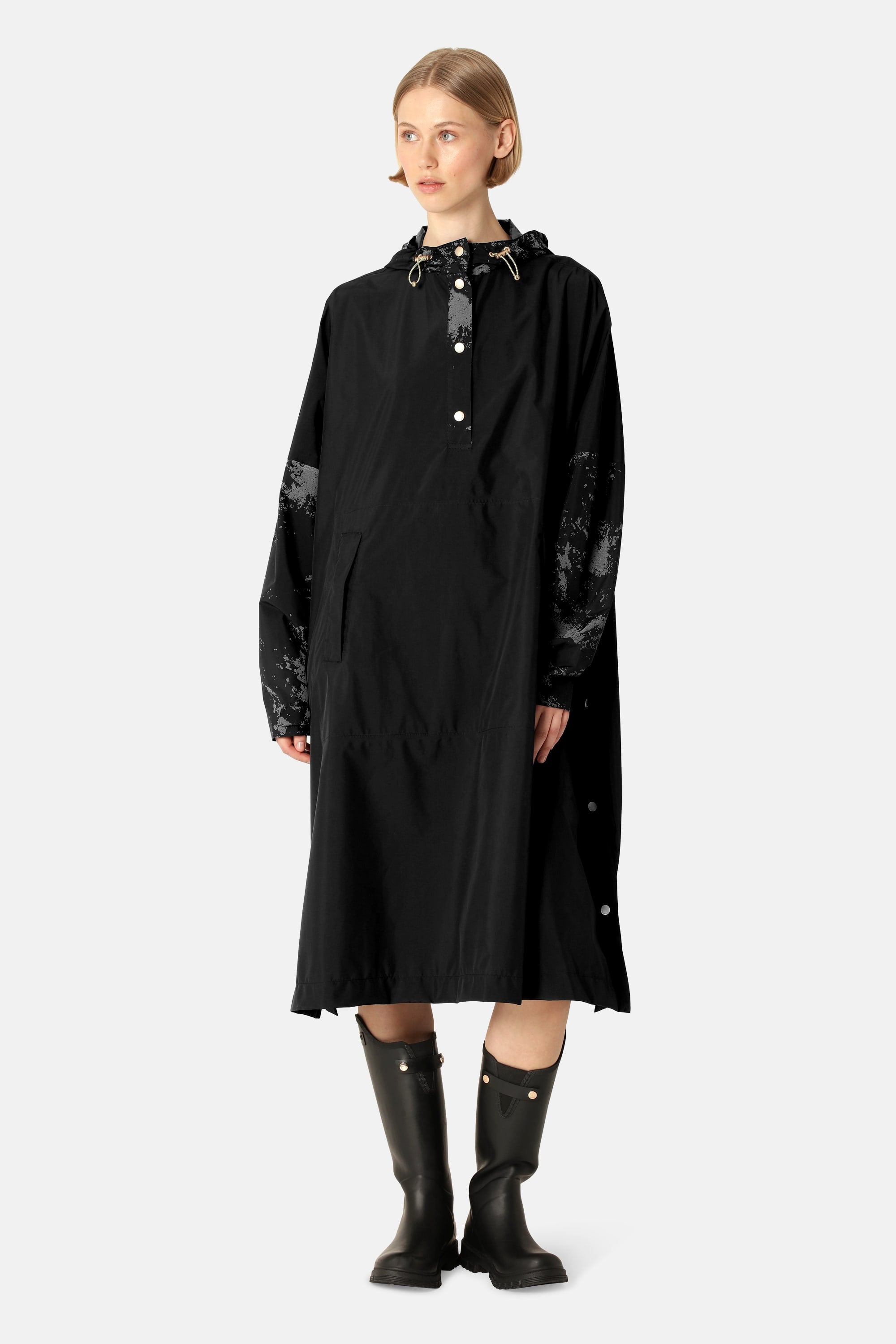 Poncho Raincoat - Black