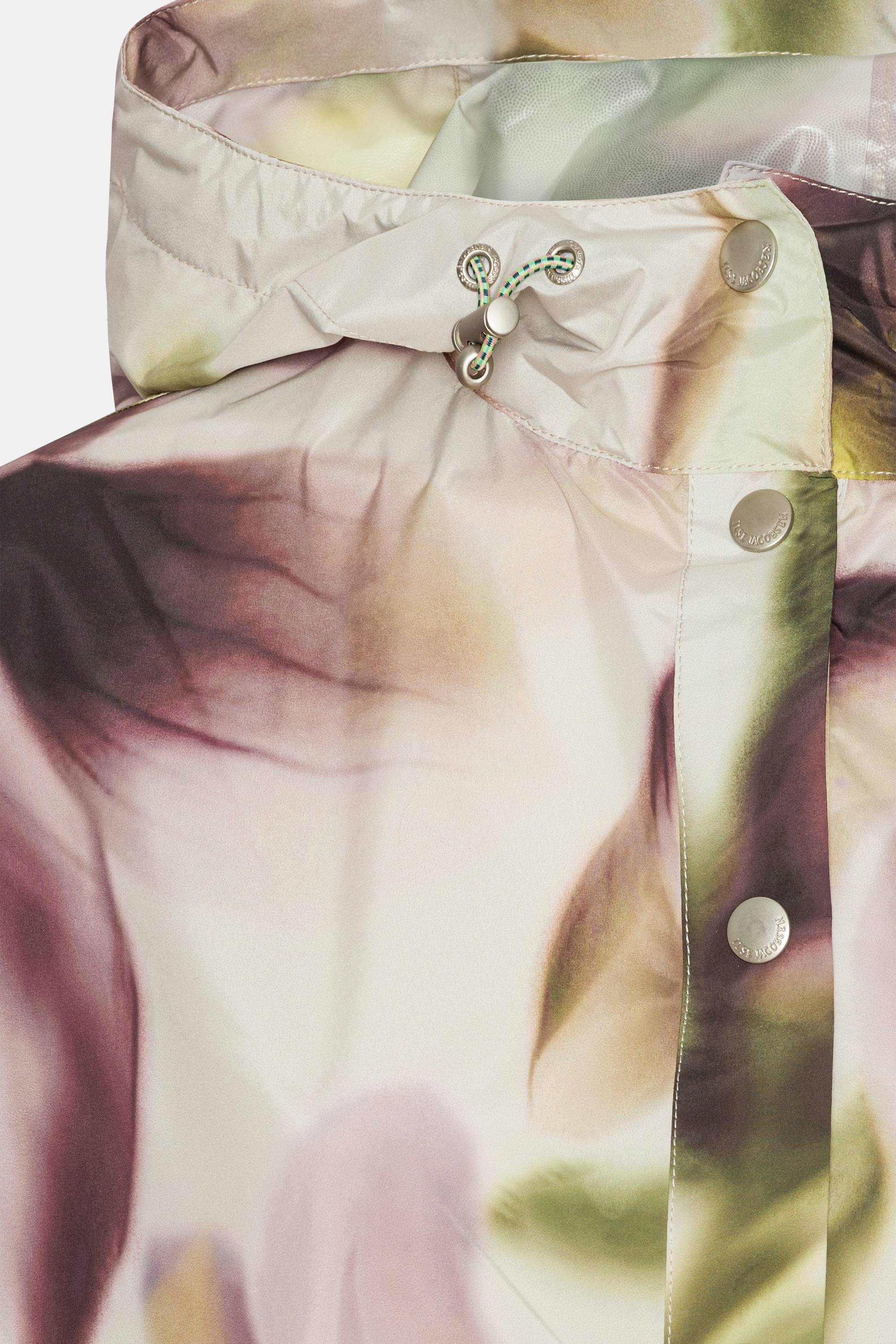 Poncho Raincoat - Light Photoristic Flower