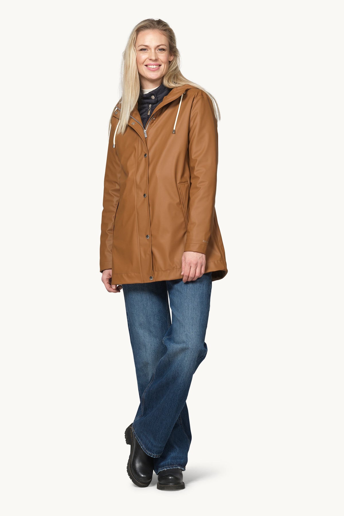 Kurze Regenjacke - Toffee