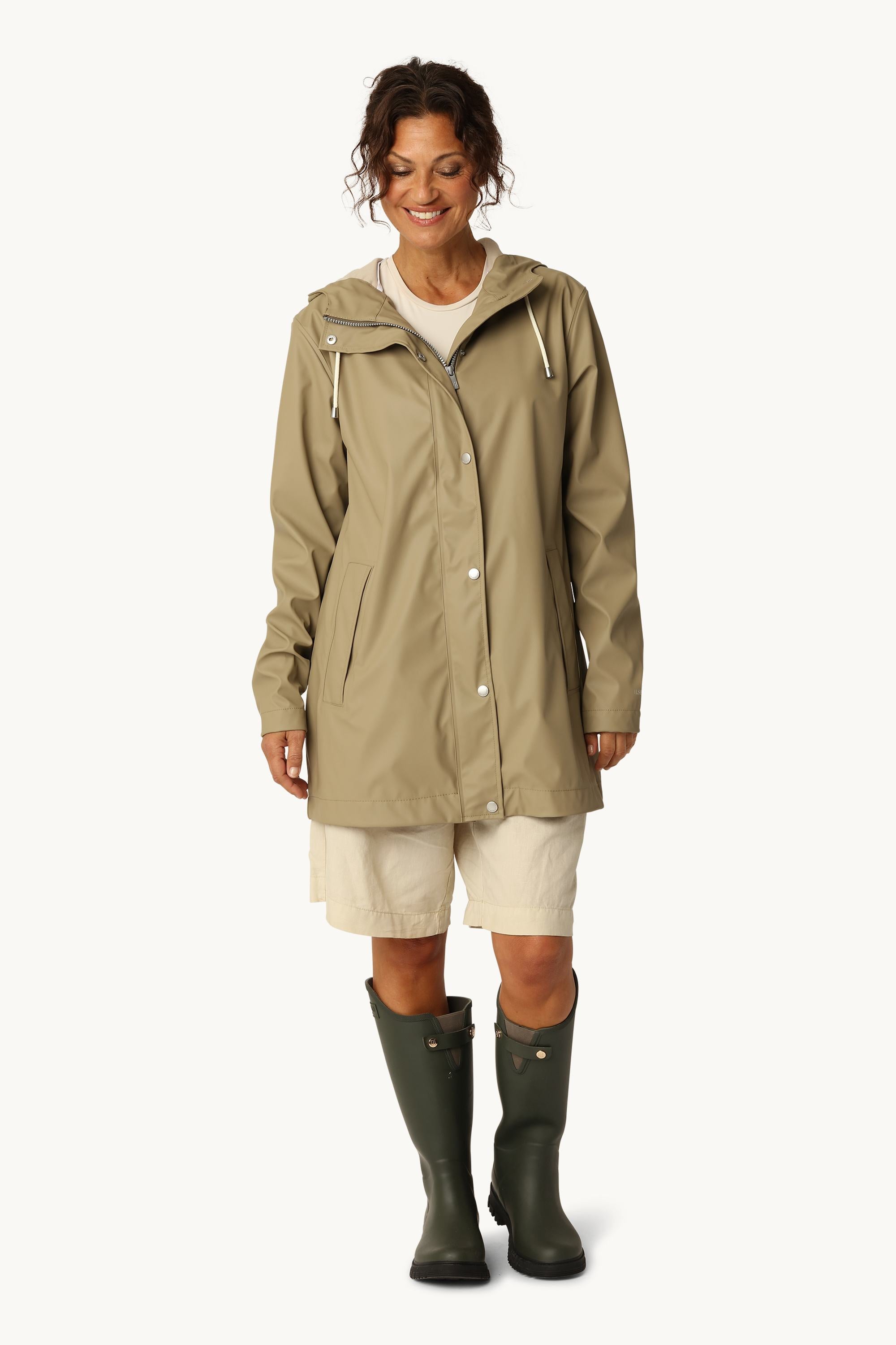 Leichter Regenmantel - Coriander