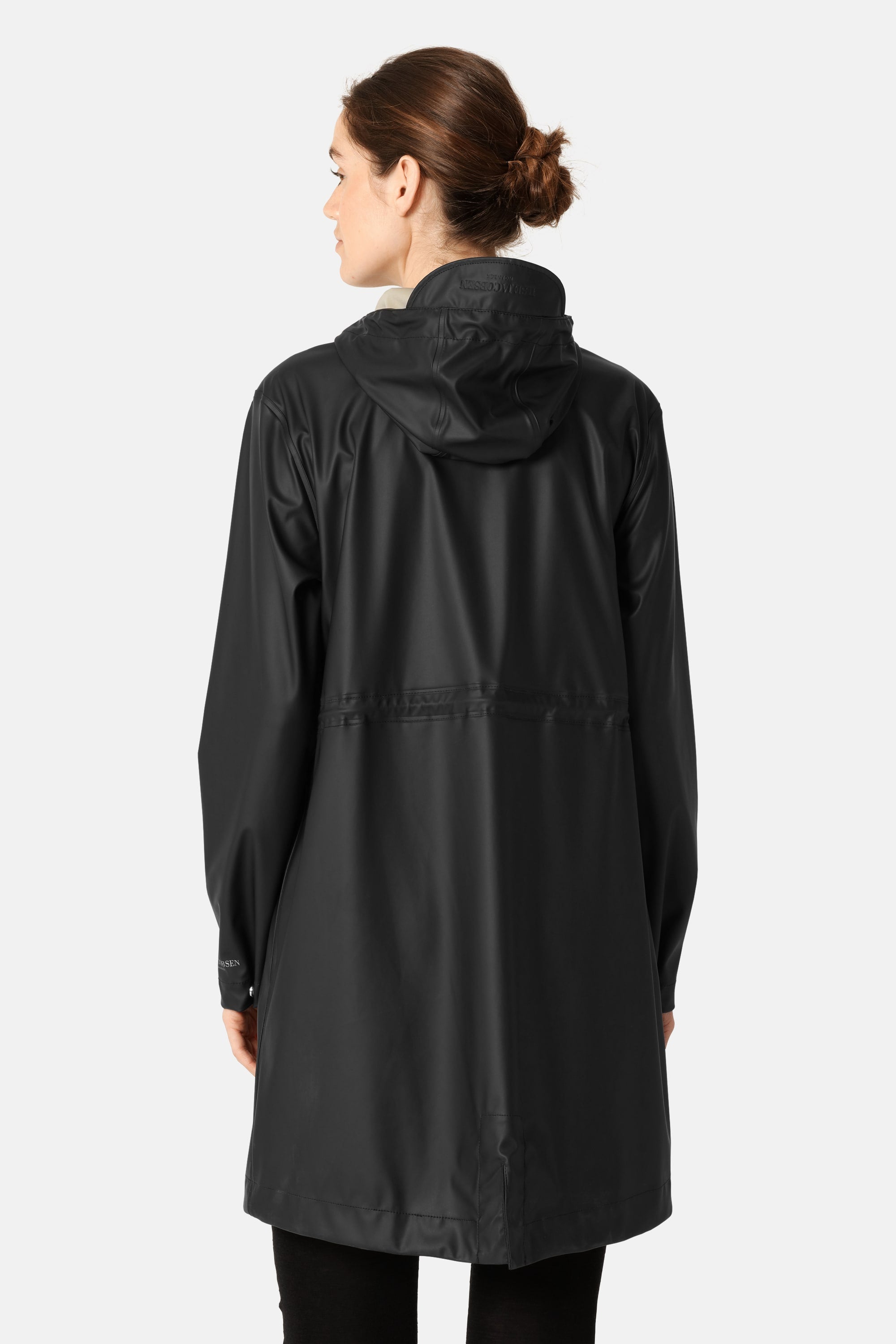 Long Parka Rain Jacket - Black Beauty