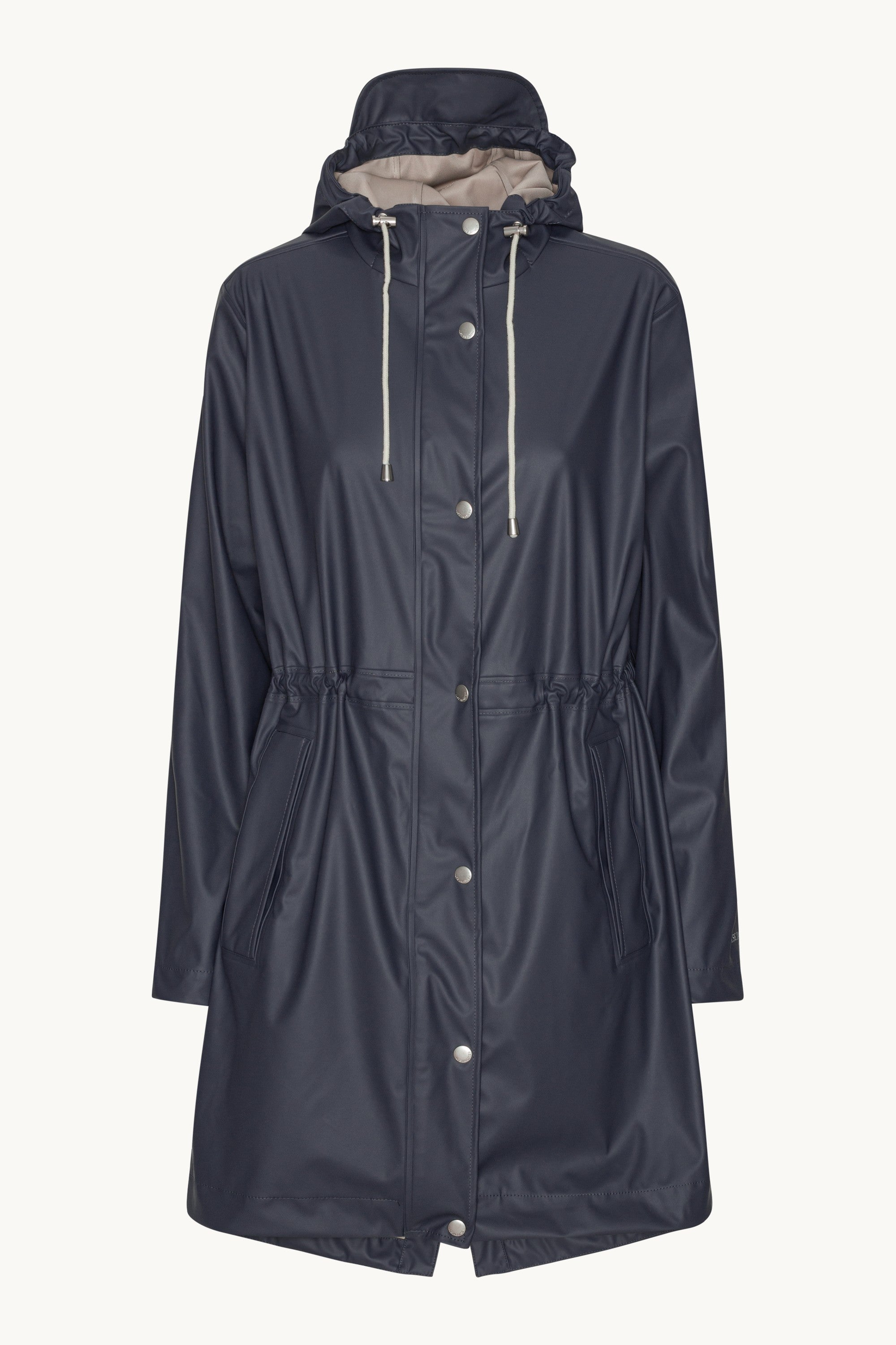 Long Parka Rain Jacket - Ombre Blue
