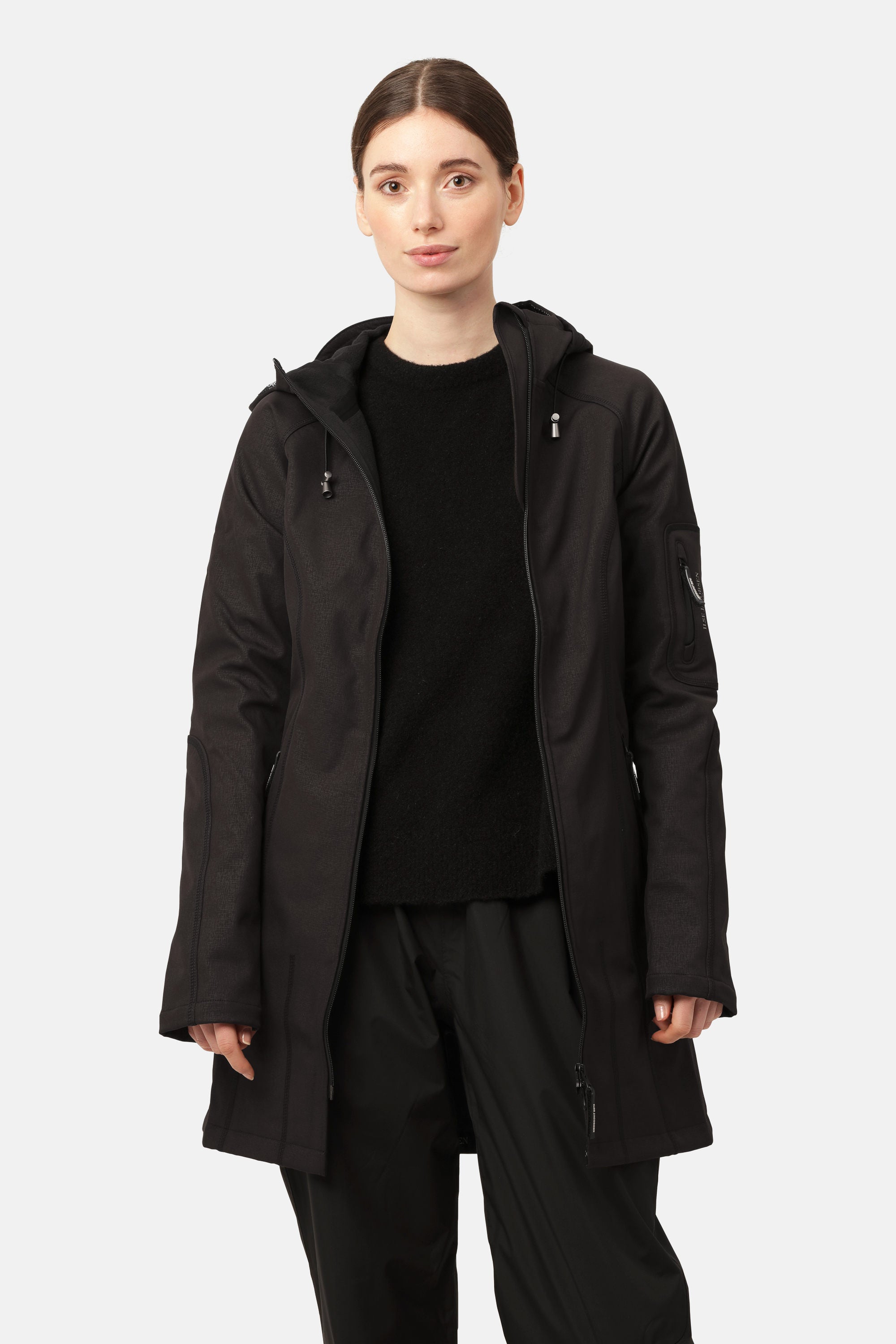 Softshell Regenmantel - Black