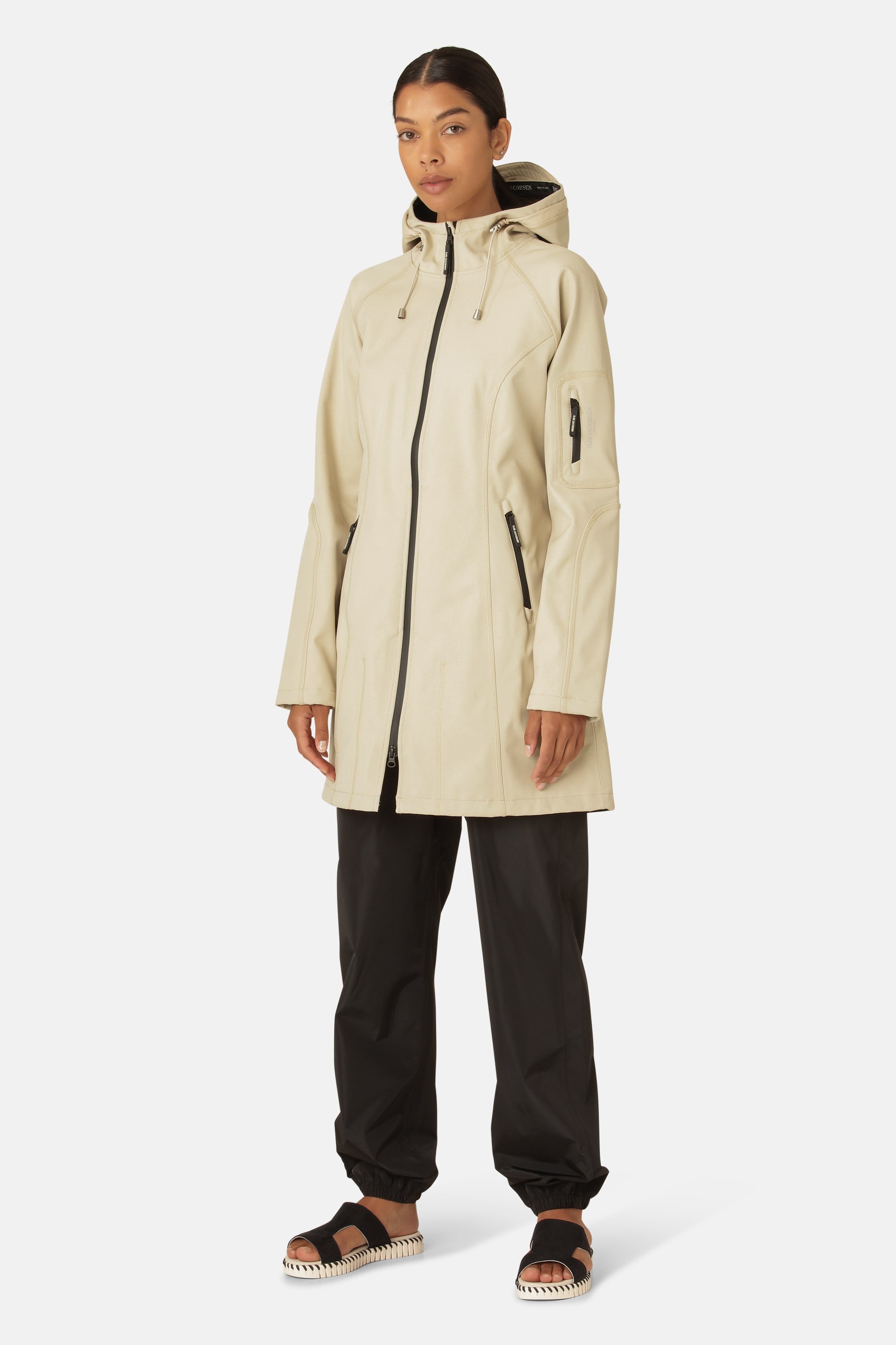 Softshell Regenmantel - Beige