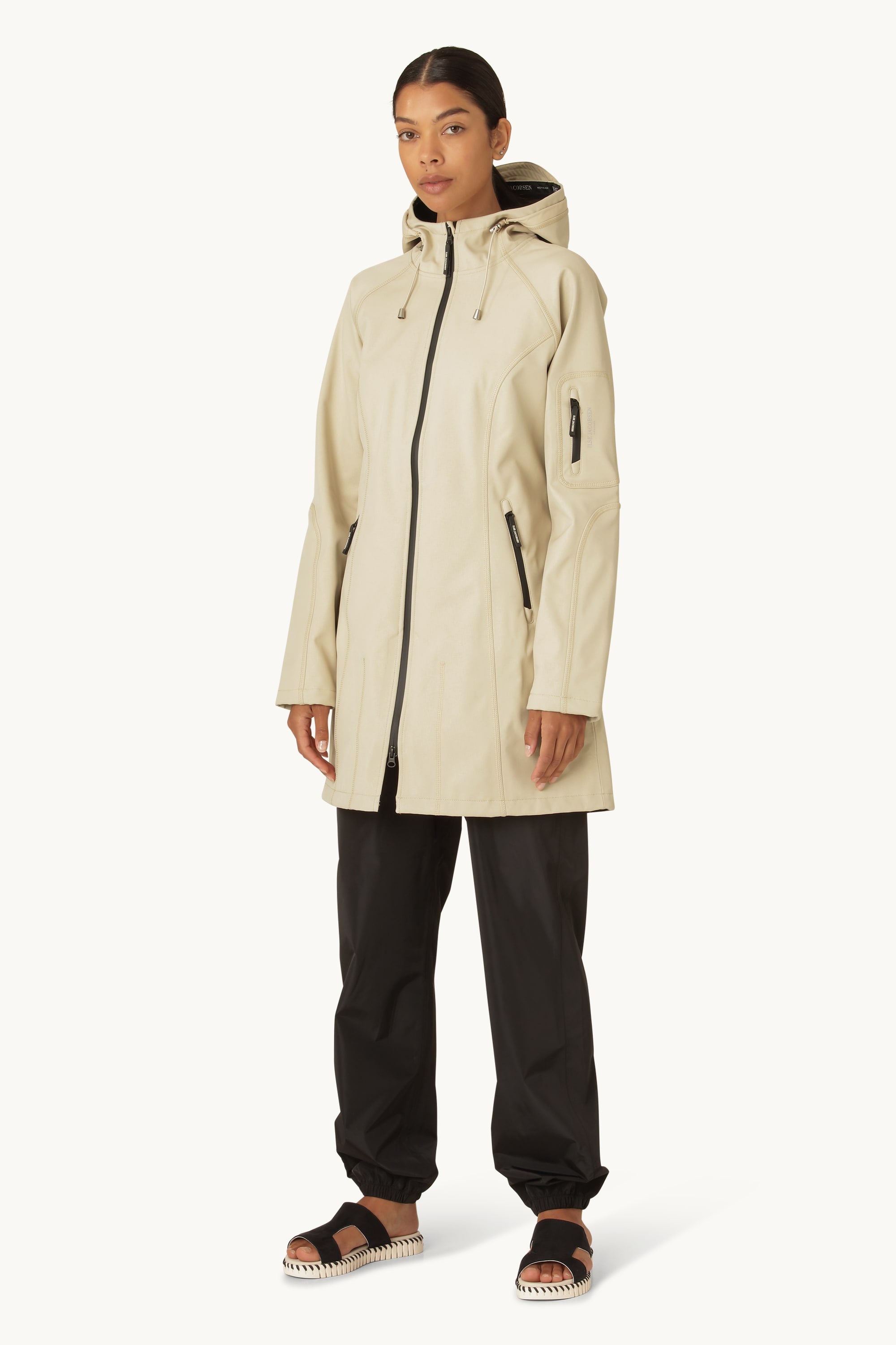 Softshell Regenmantel - Beige