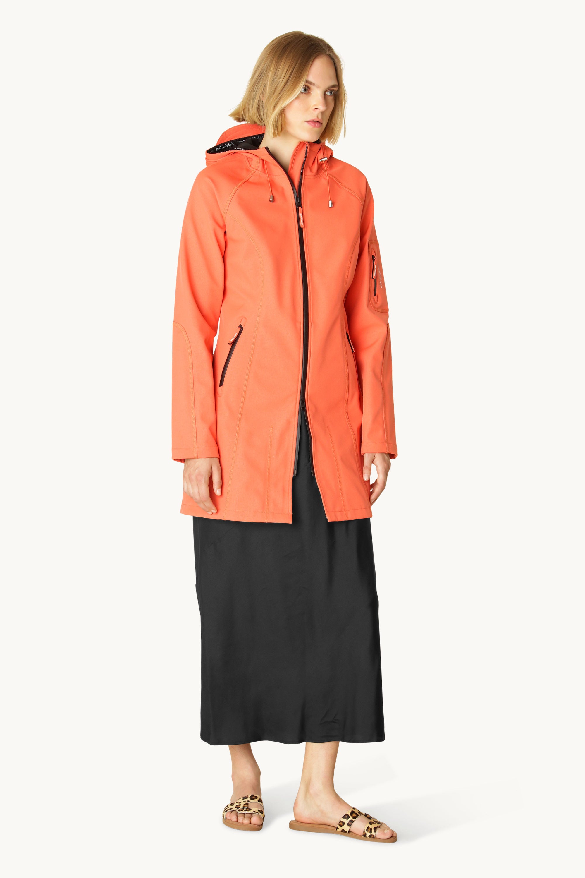 Softshell Regenmantel - Hot Orange