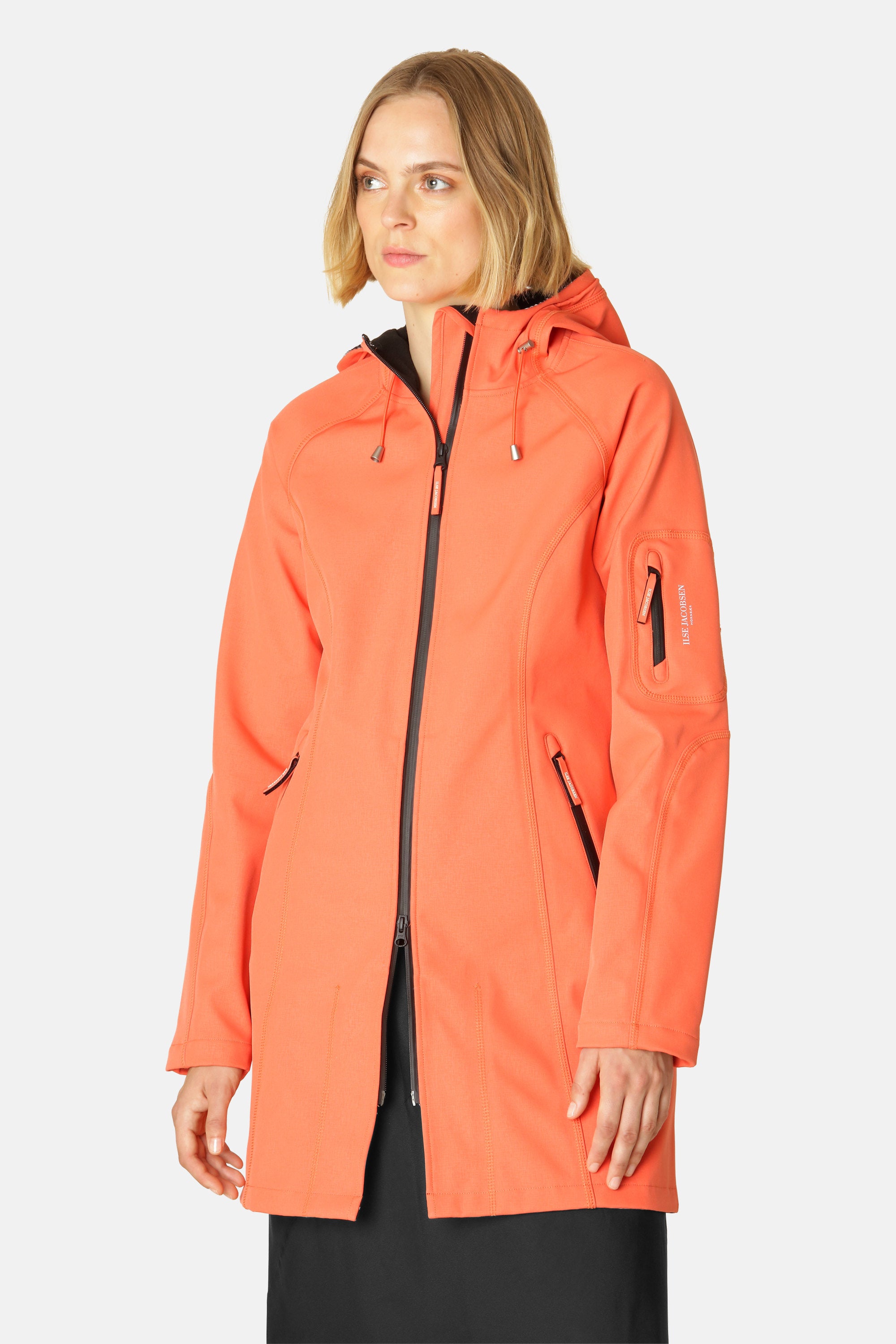 Softshell Regenmantel - Hot Orange